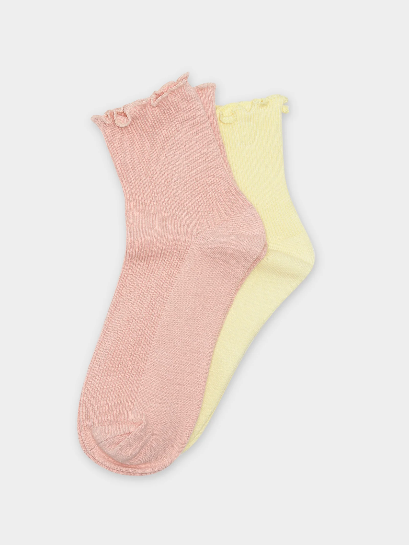 2 Pairs of Ruffle Ankle Socks