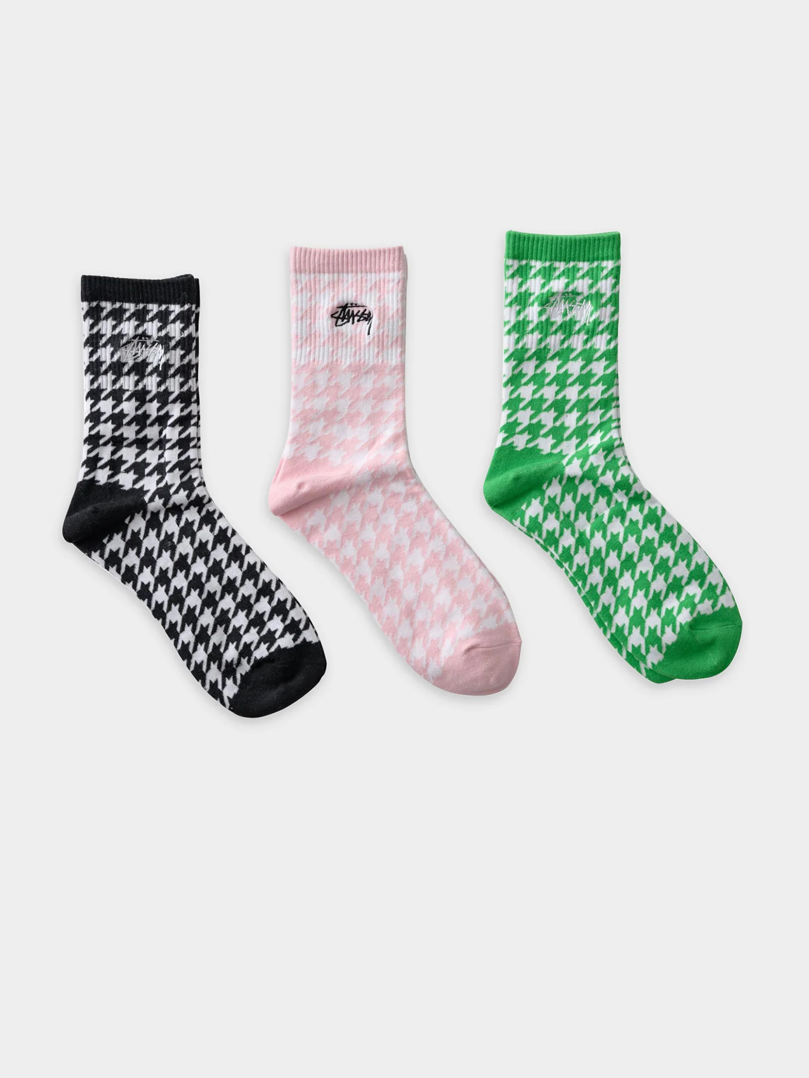 3 Pairs of Houndstooth Socks