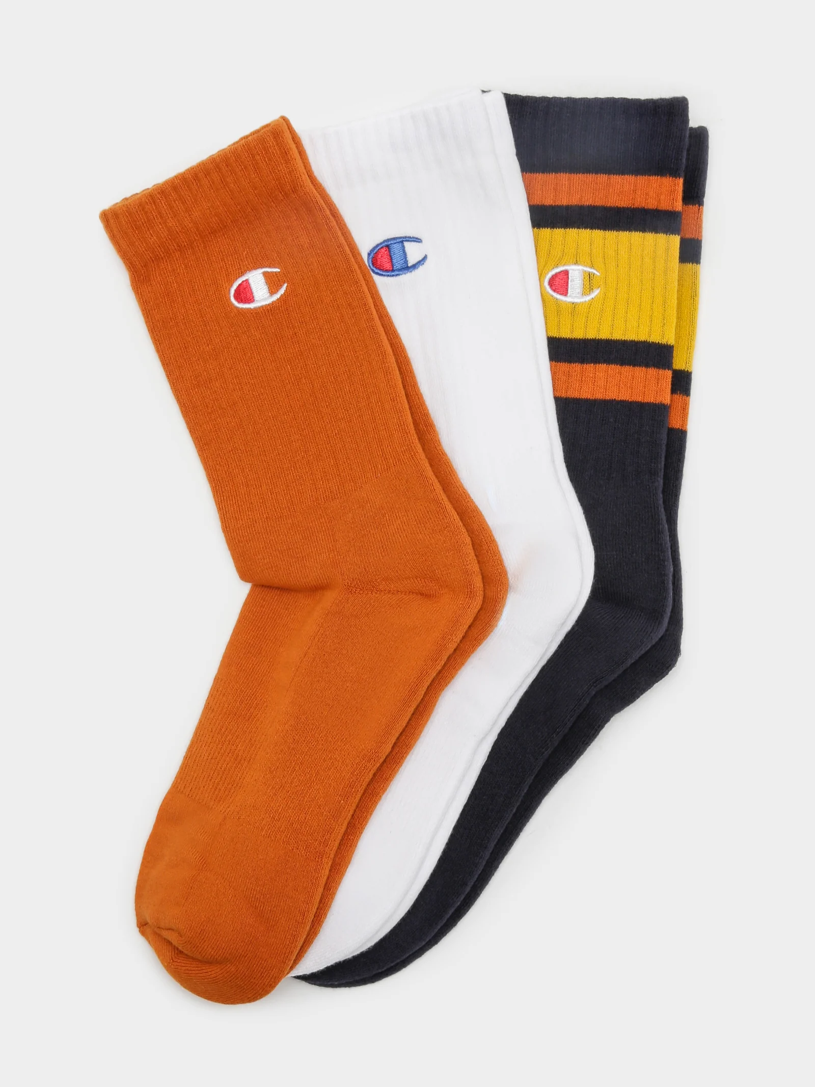 3 Pairs of Mixed Crew Socks