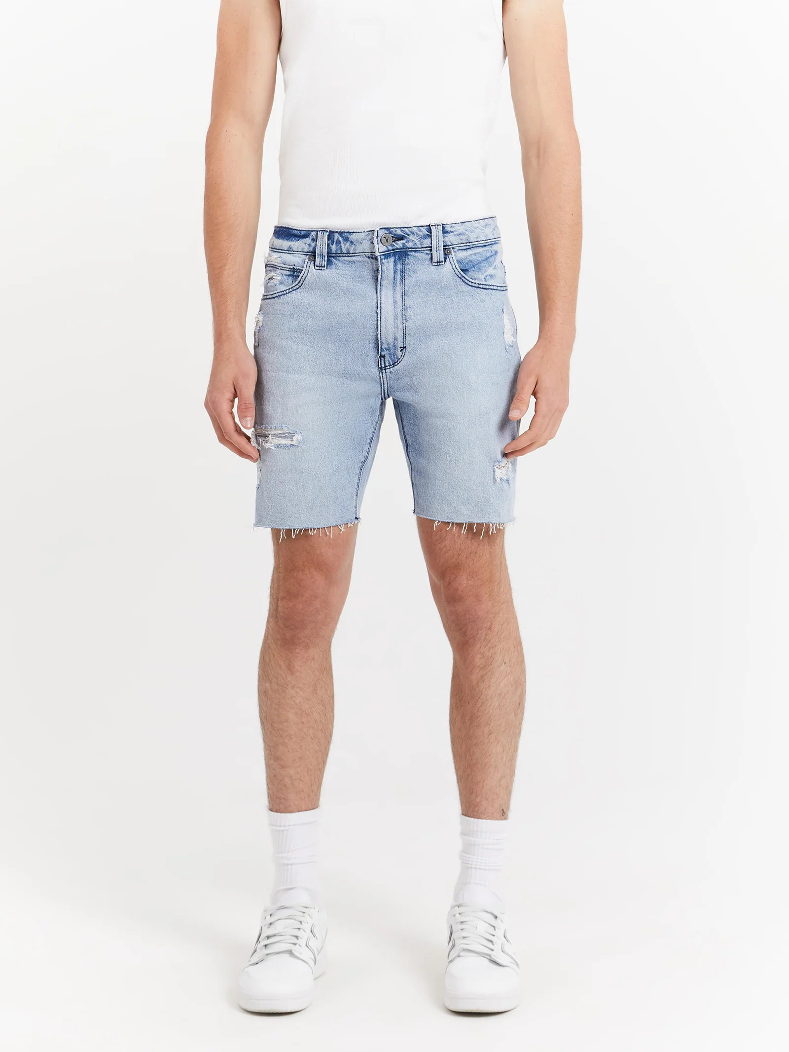 A Dropped Skinny Shorts