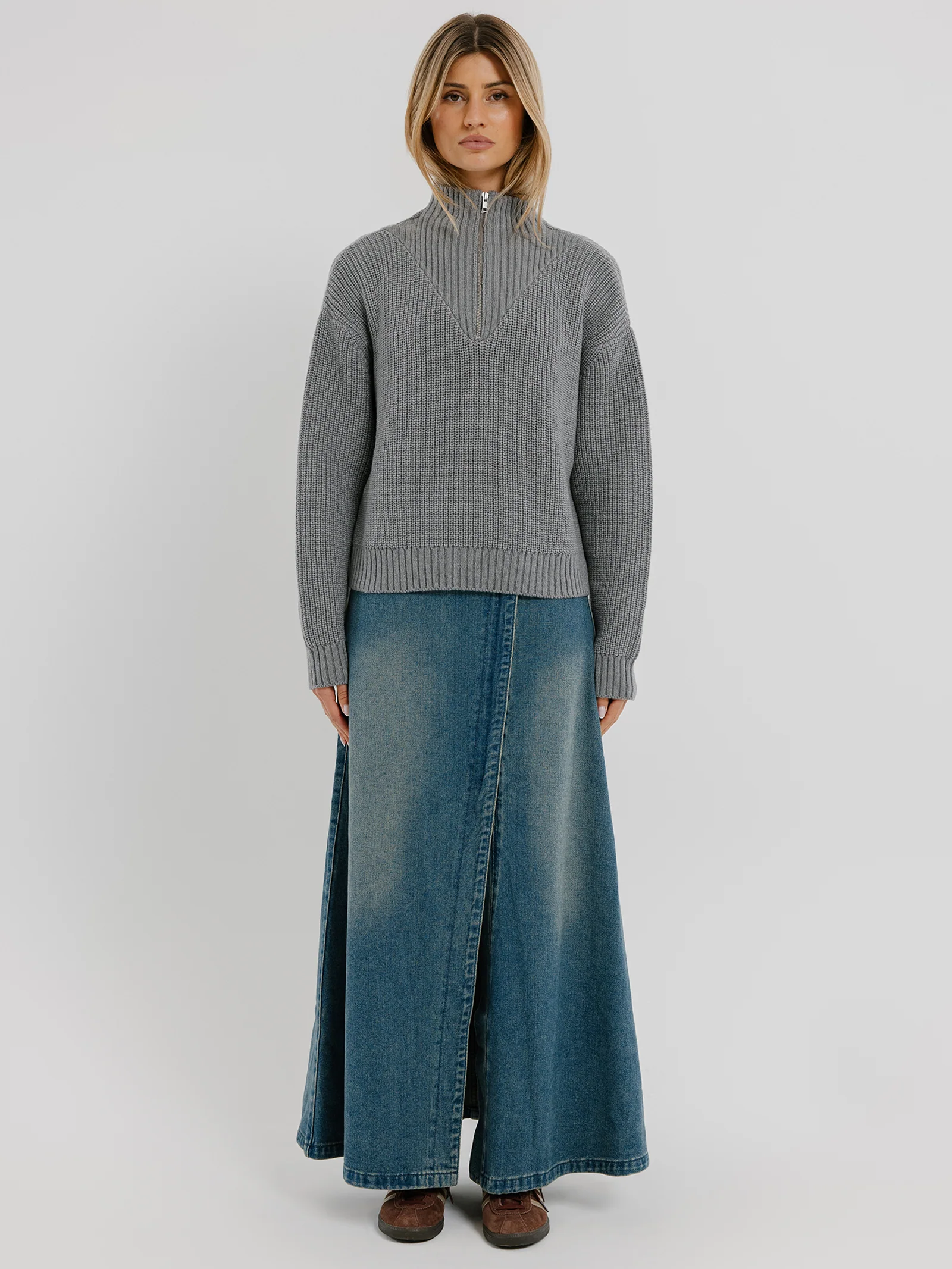 Addison Half Zip Knit