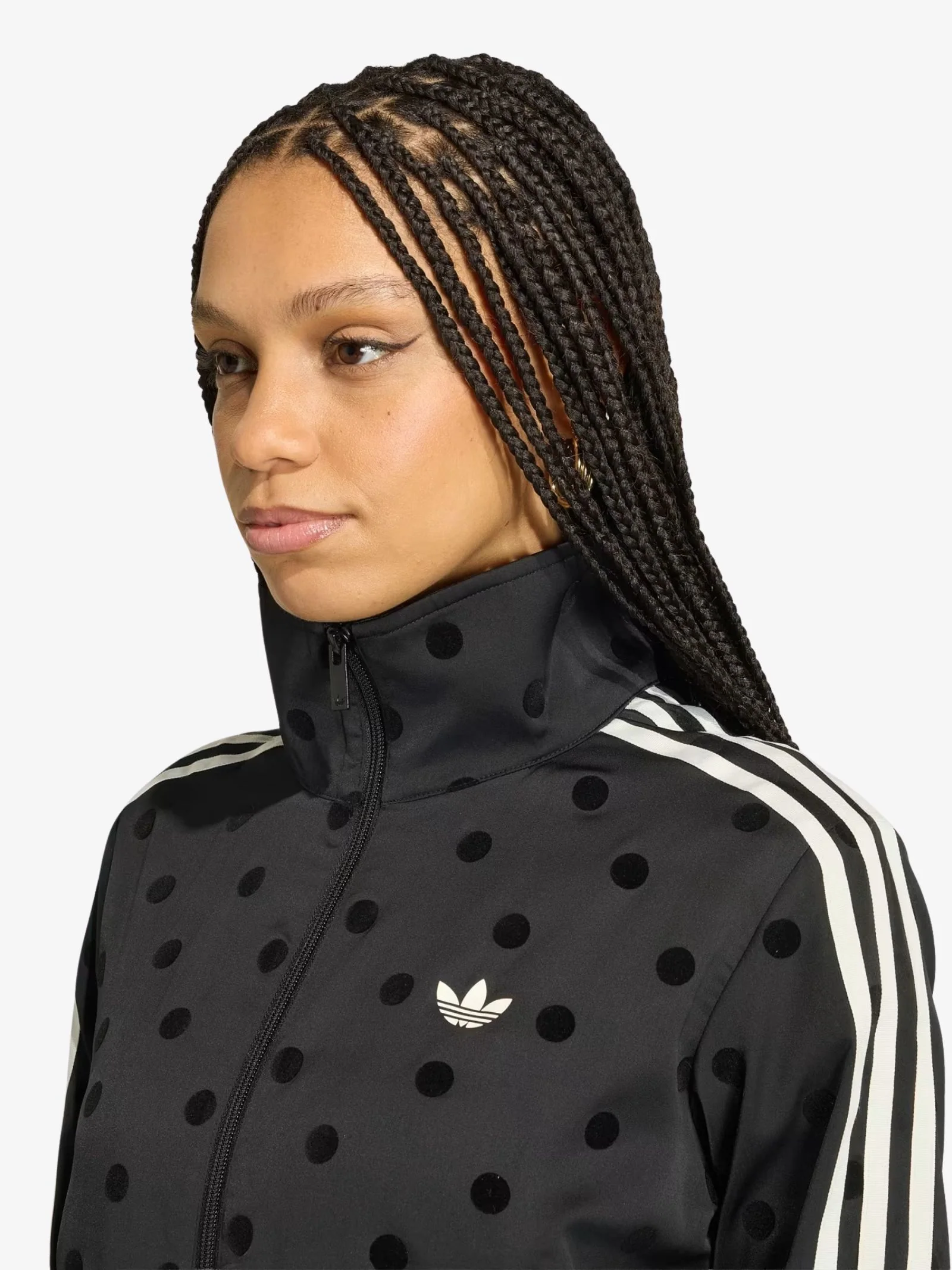 Satin Polka Dots Track Top - Image 3
