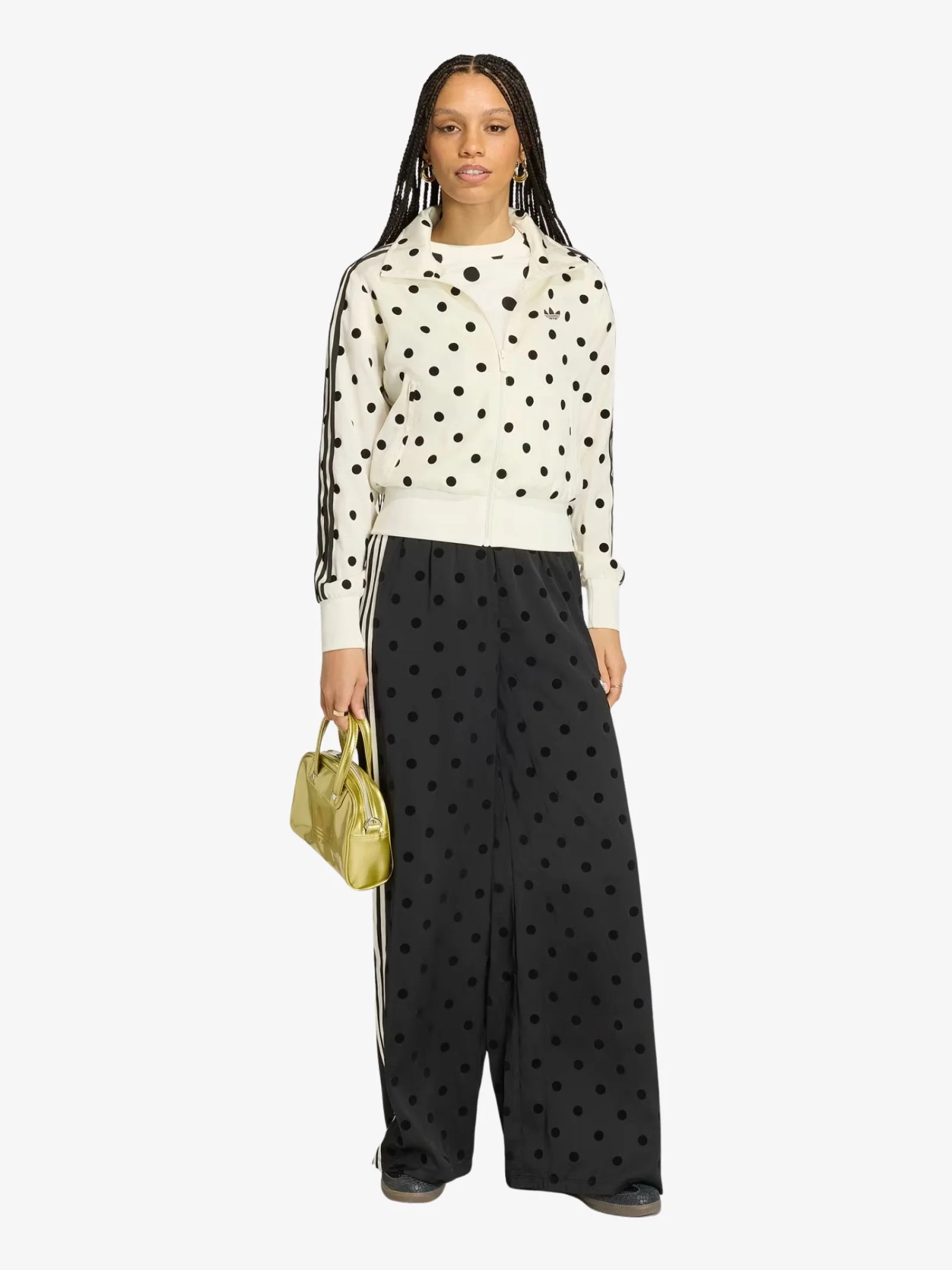 Satin Polka Dot Track Top - Image 4