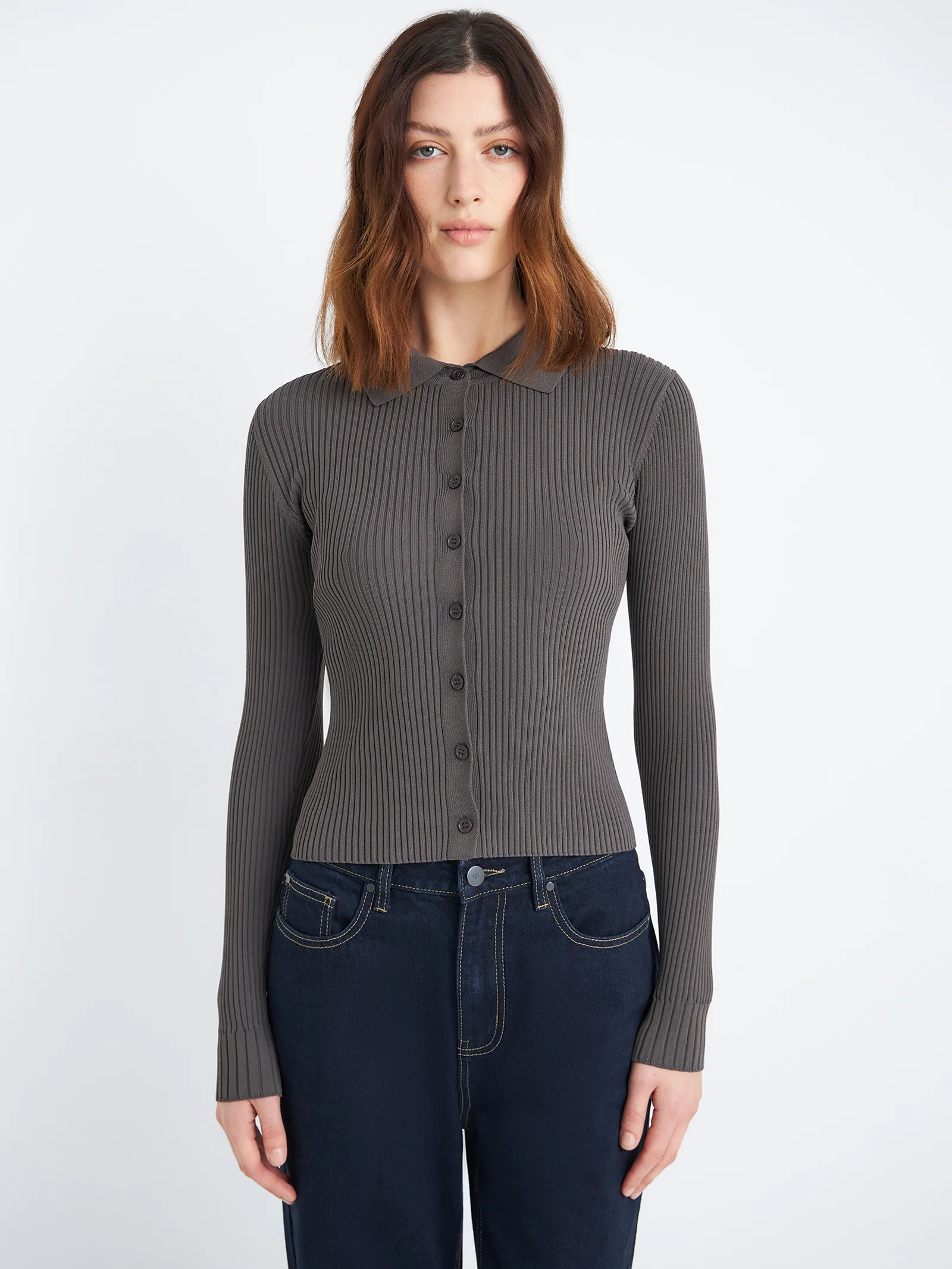 Allegra Button Up Knit Top