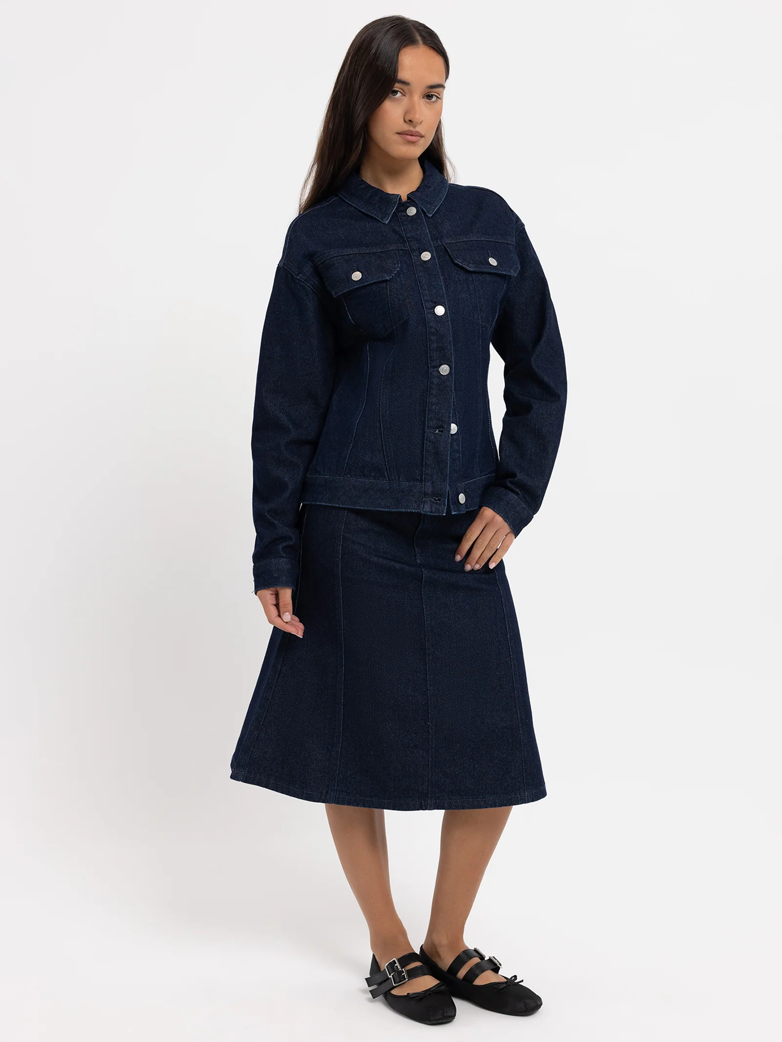Alma Fitted Denim Jacket - Image 3