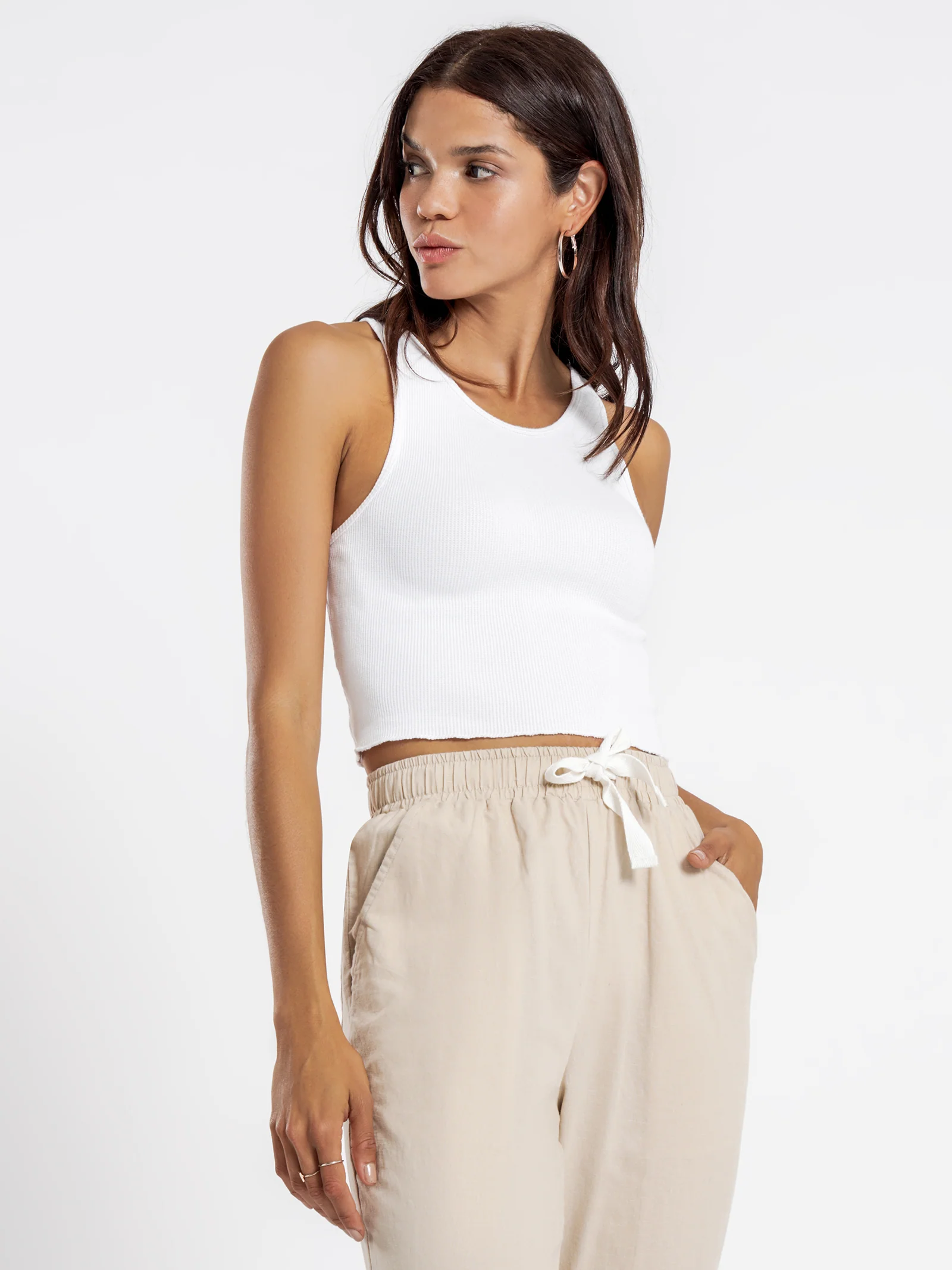 Annie Waffle Tank Top