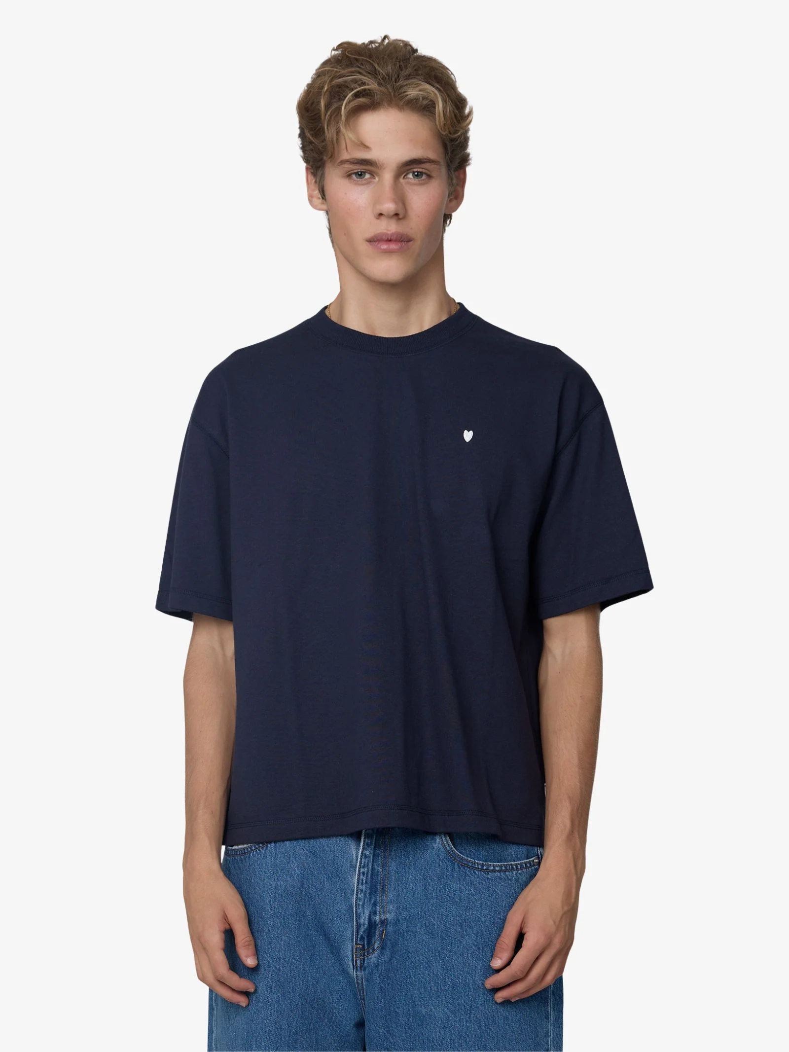 Small Serif Cropped Tee