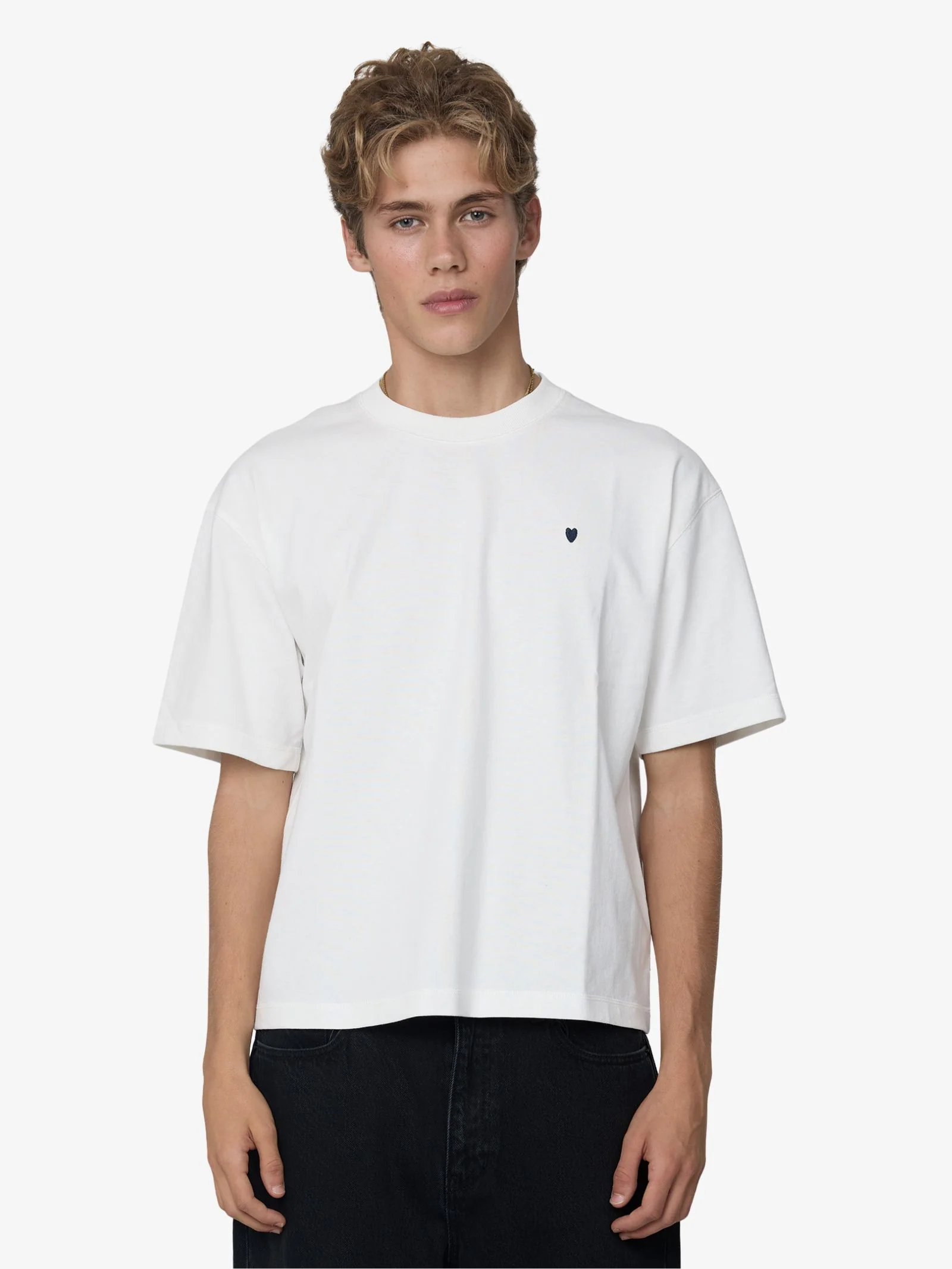 Small Serif Cropped Tee