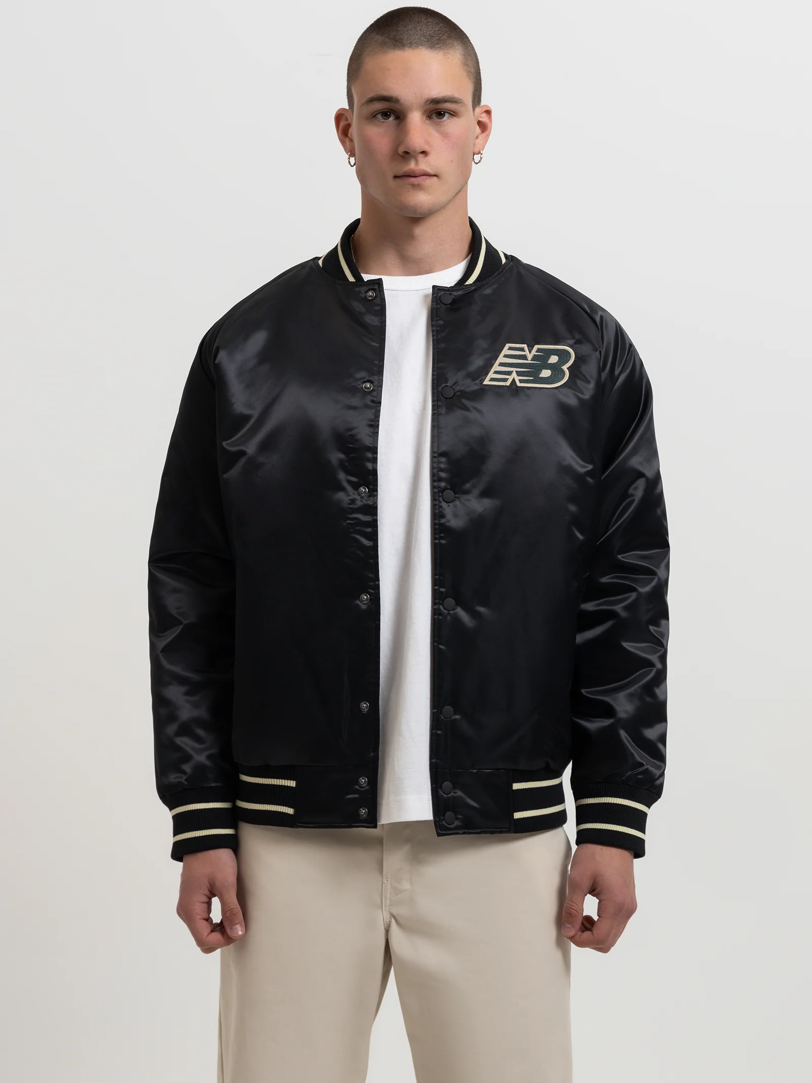Athletics Varsity Satin Bomber Jacket