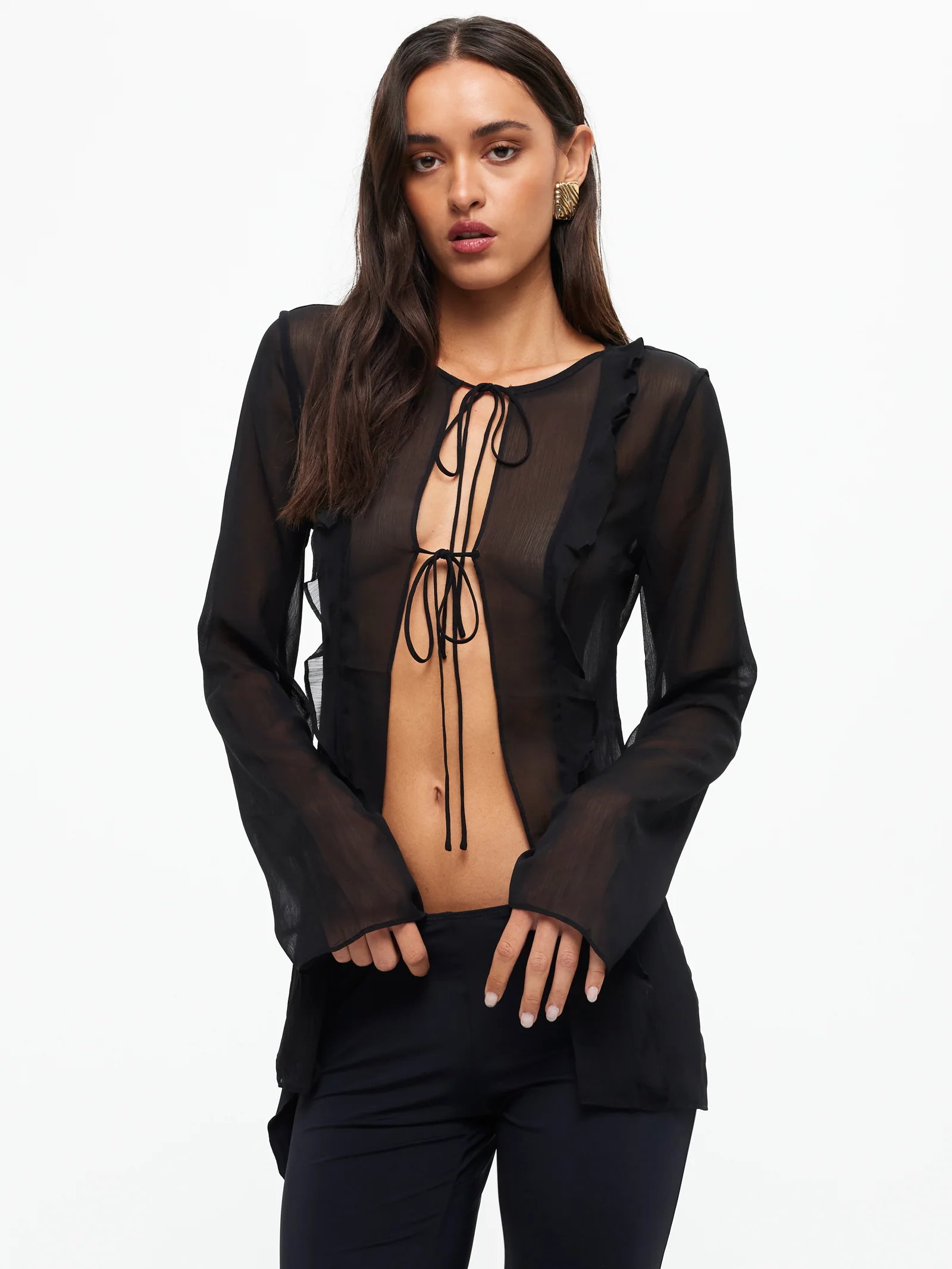 Barely There Tie Top