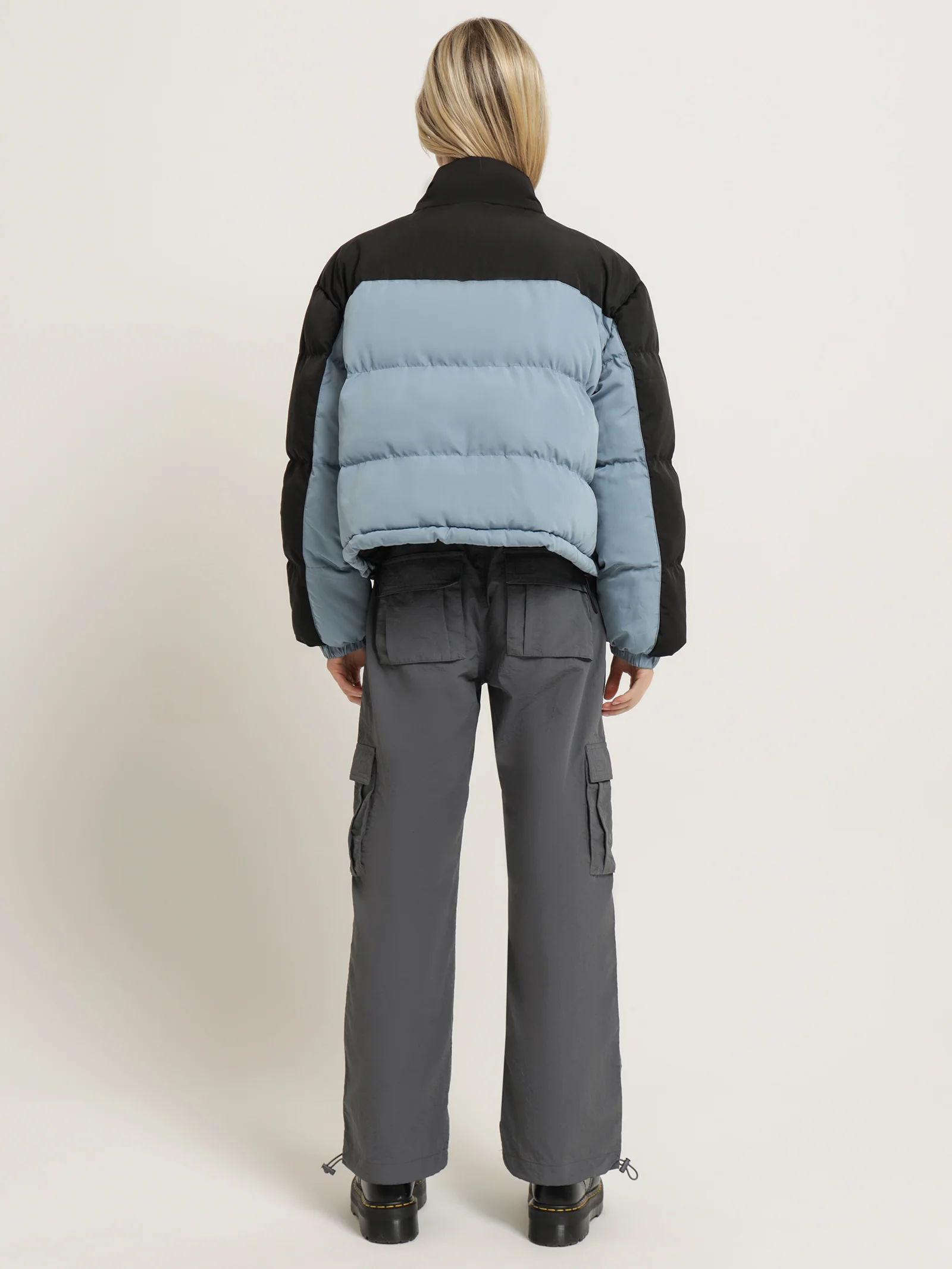 Bicolour Puffer Jacket - Image 4
