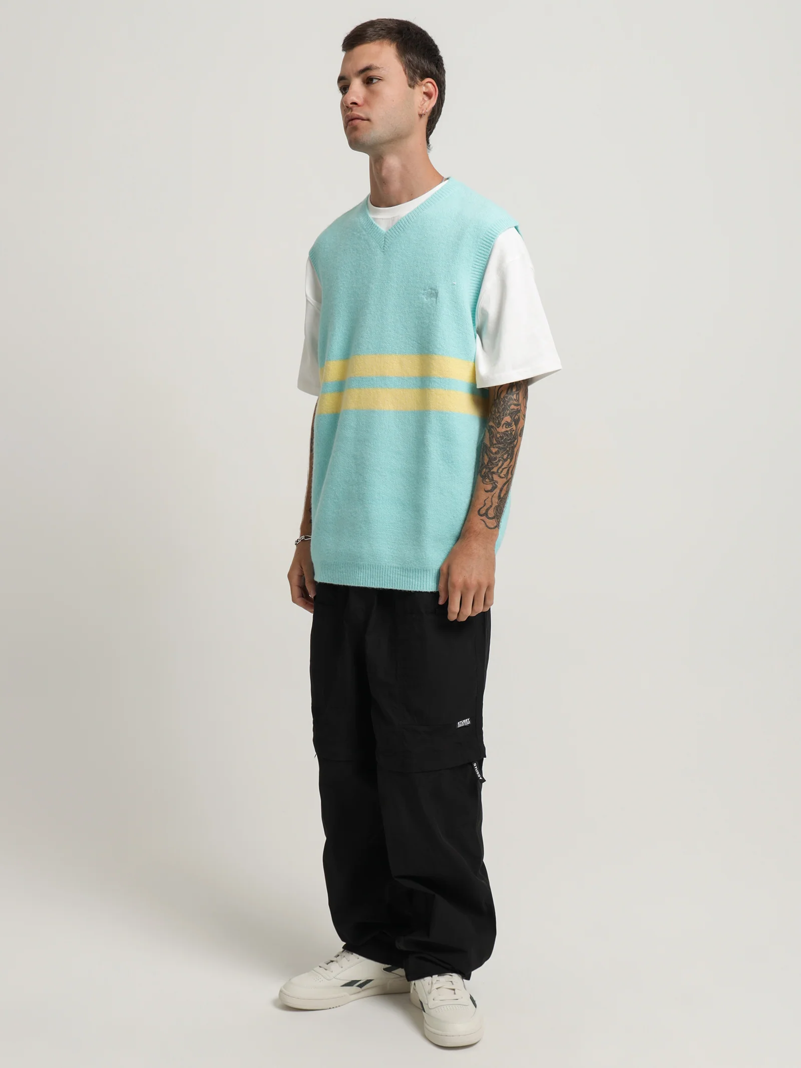 Brushed Stripe Knit Vest - Image 4