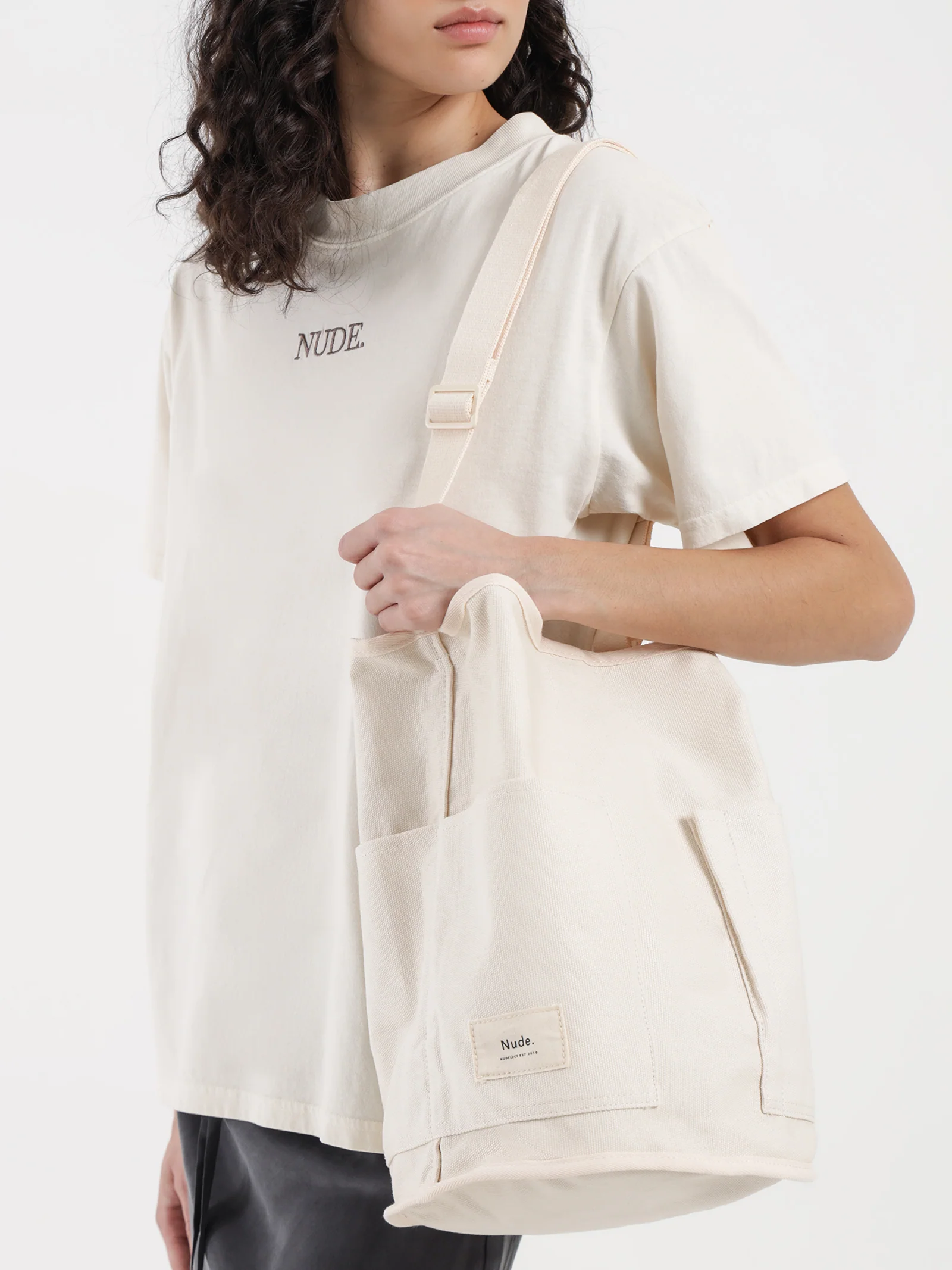 Canvas Bucket Bag