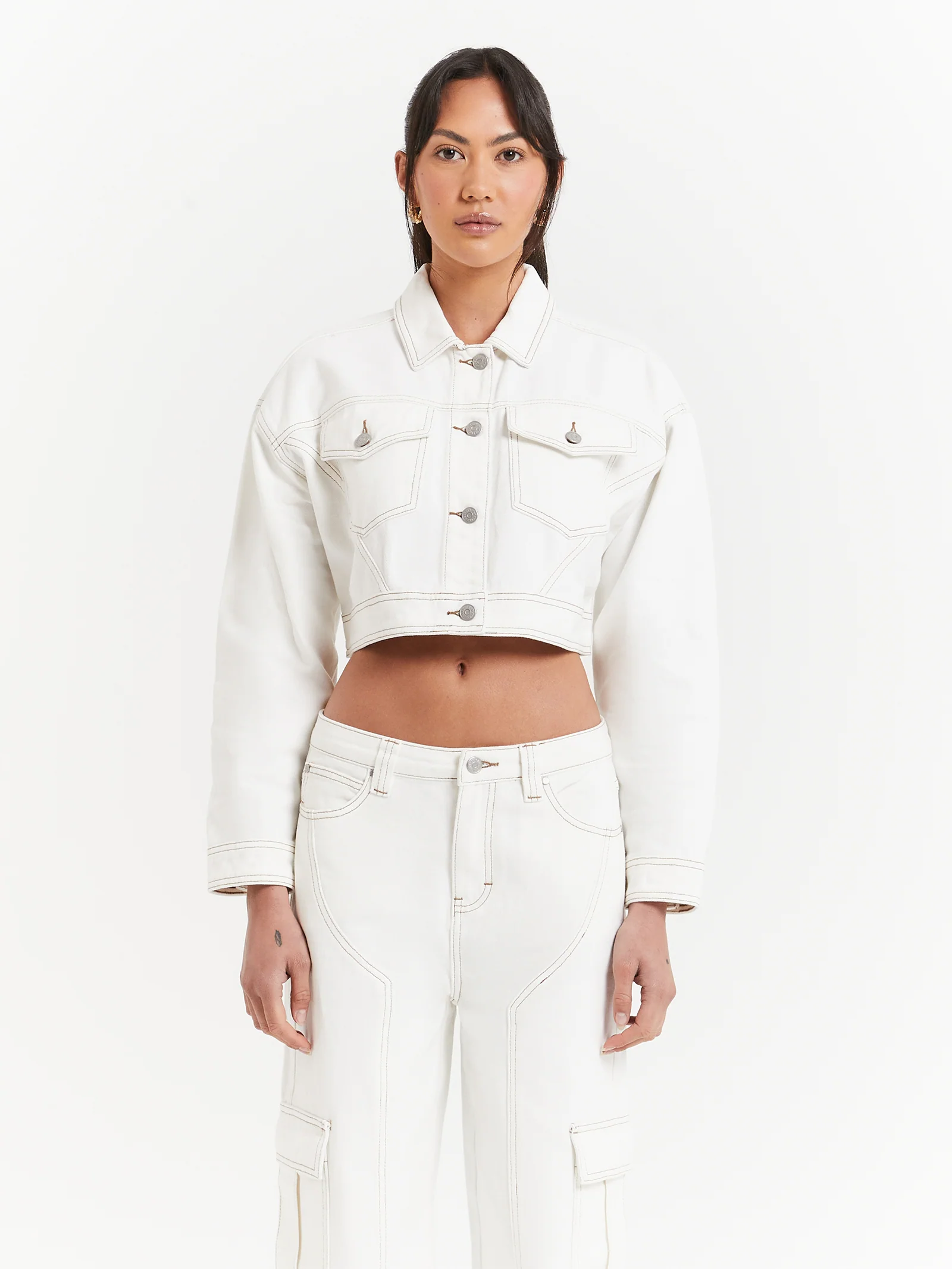 Carrie Cropped Trucker