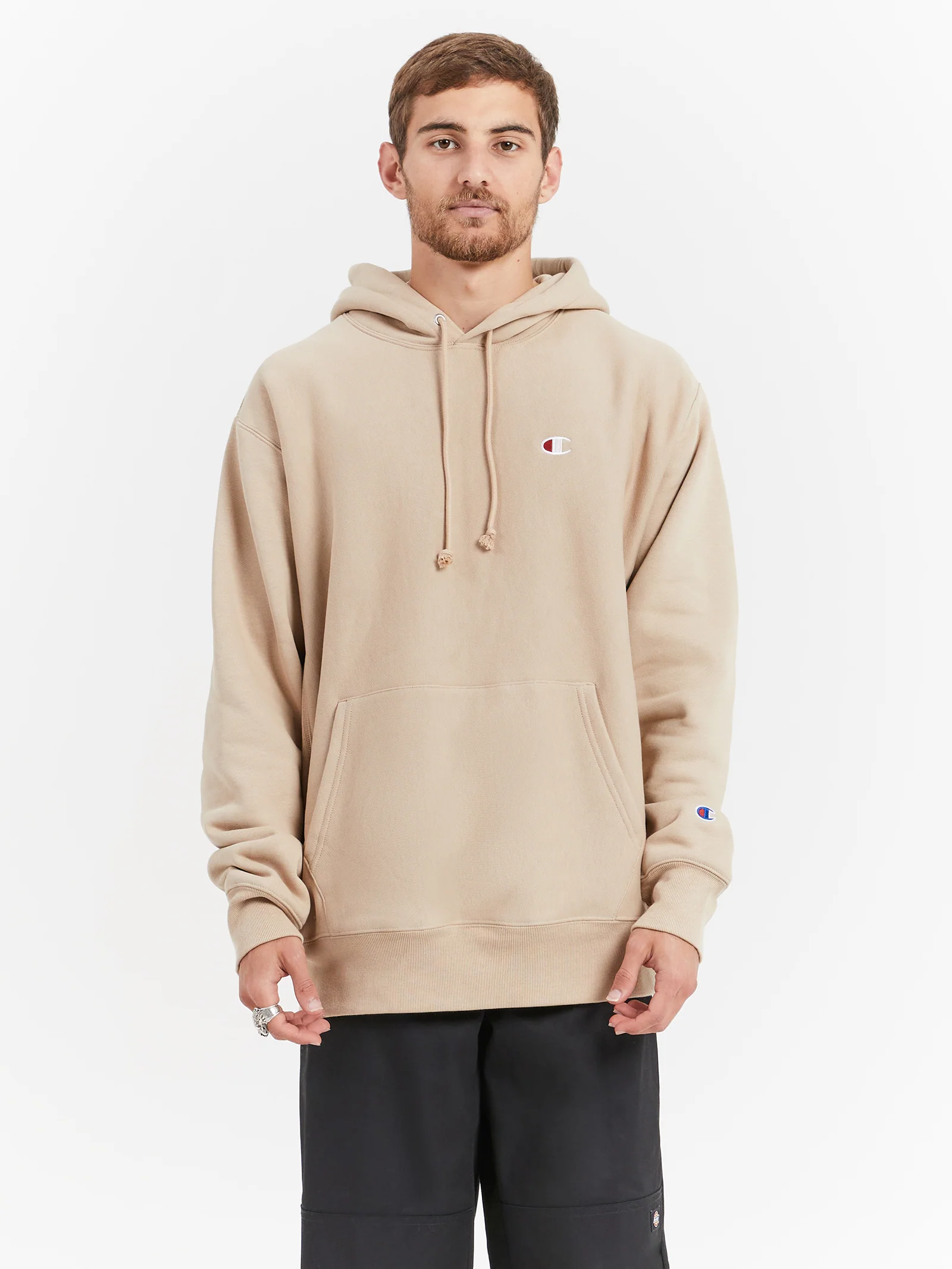 Reverse Weave C Logo Hoodie
