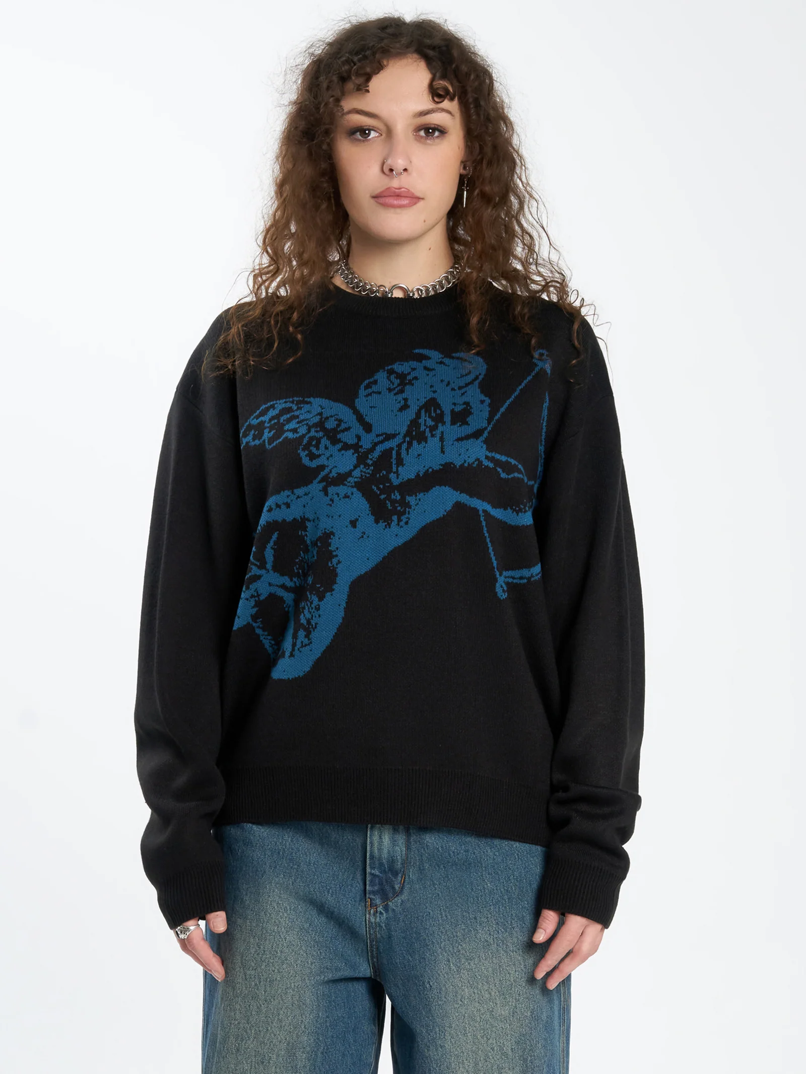 Cherub Box Fit Crew Knit