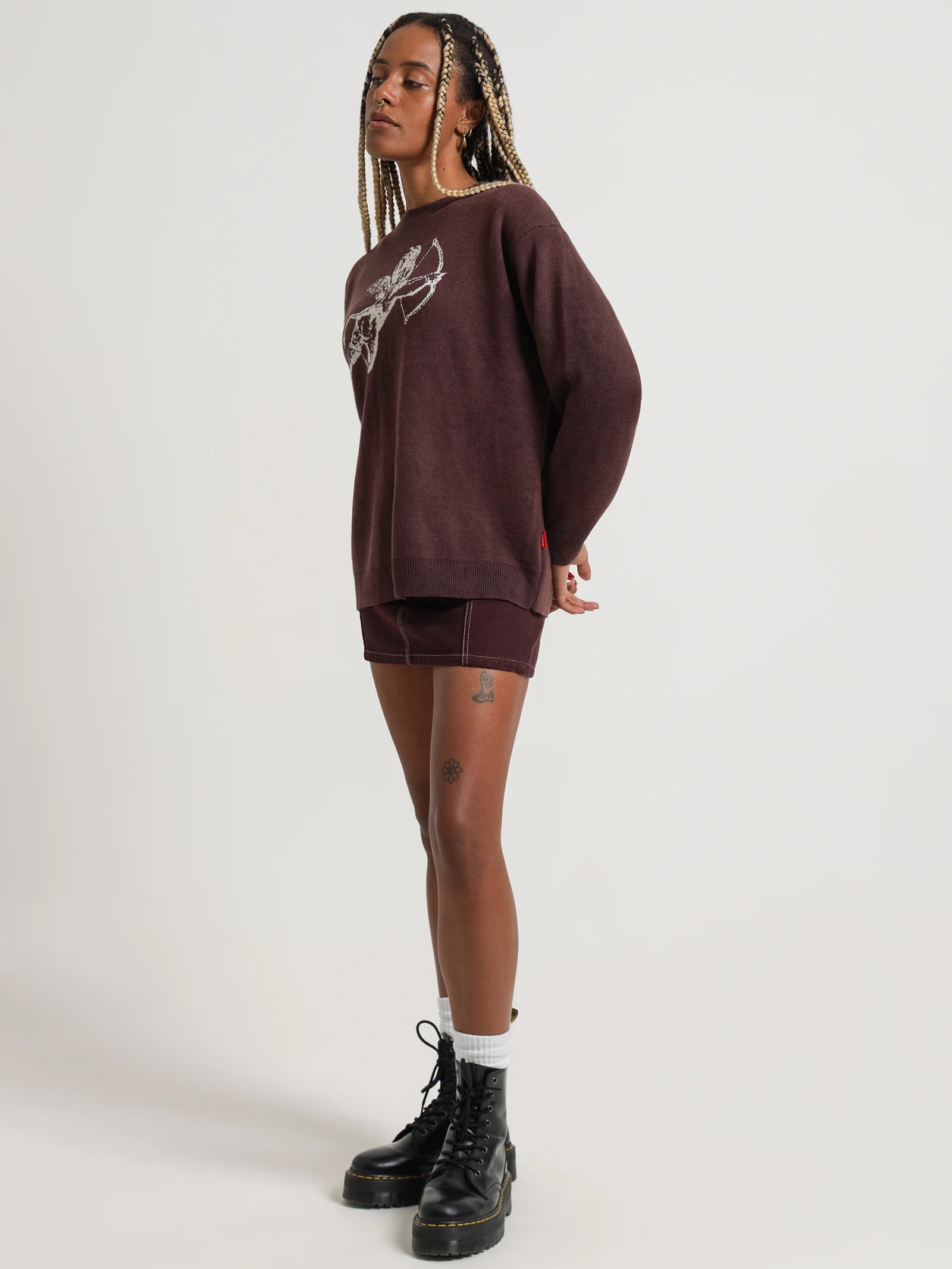 Cherub Box Fit Crew Knit - Image 3