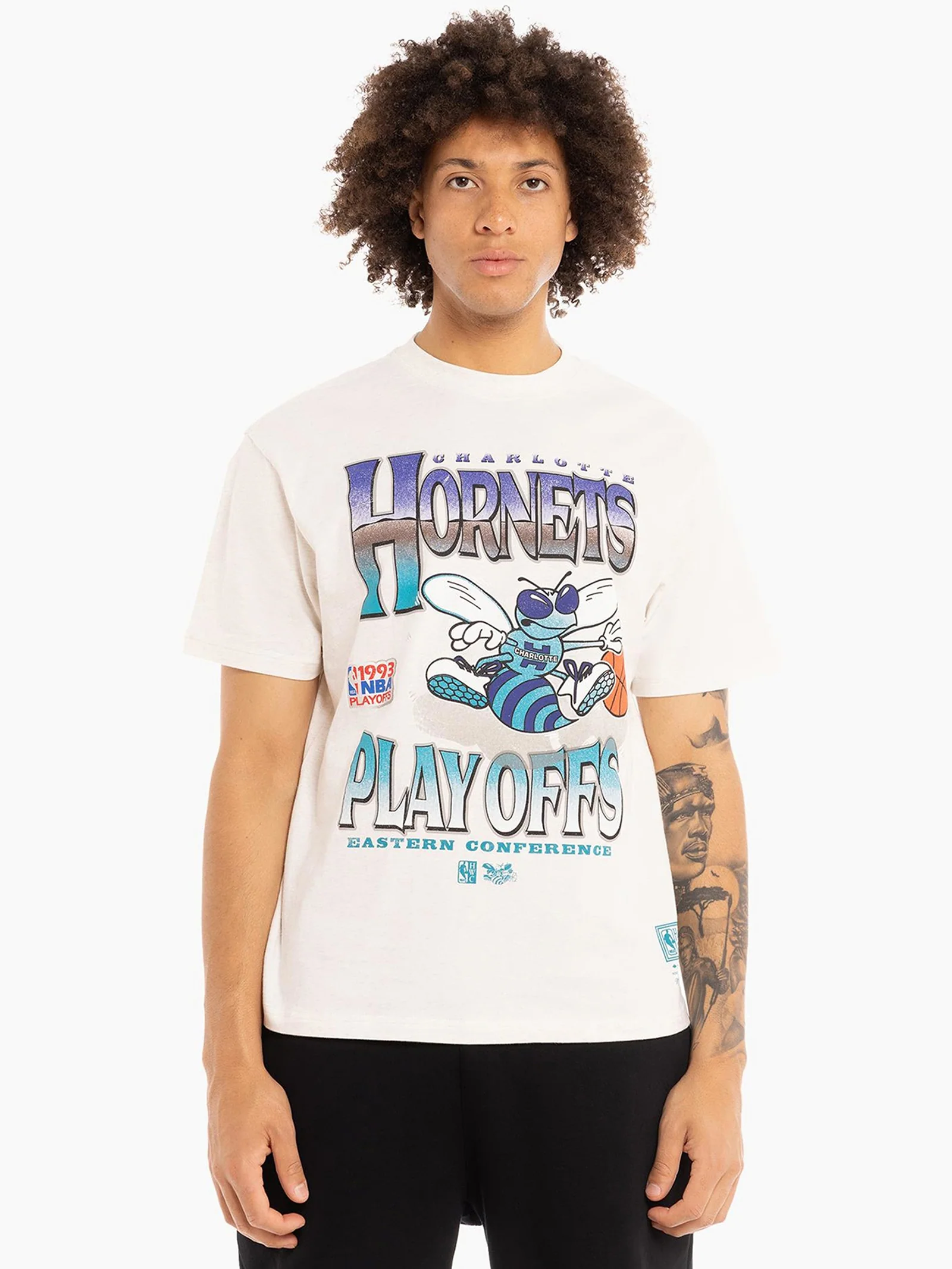 Chrome Hornets 1993 NBA Playoffs T-Shirt