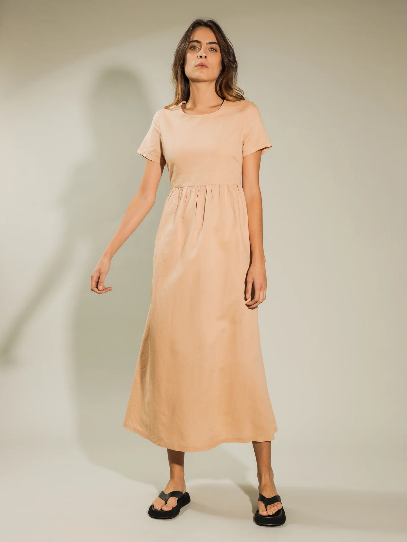Claudia Linen Maxi Dress