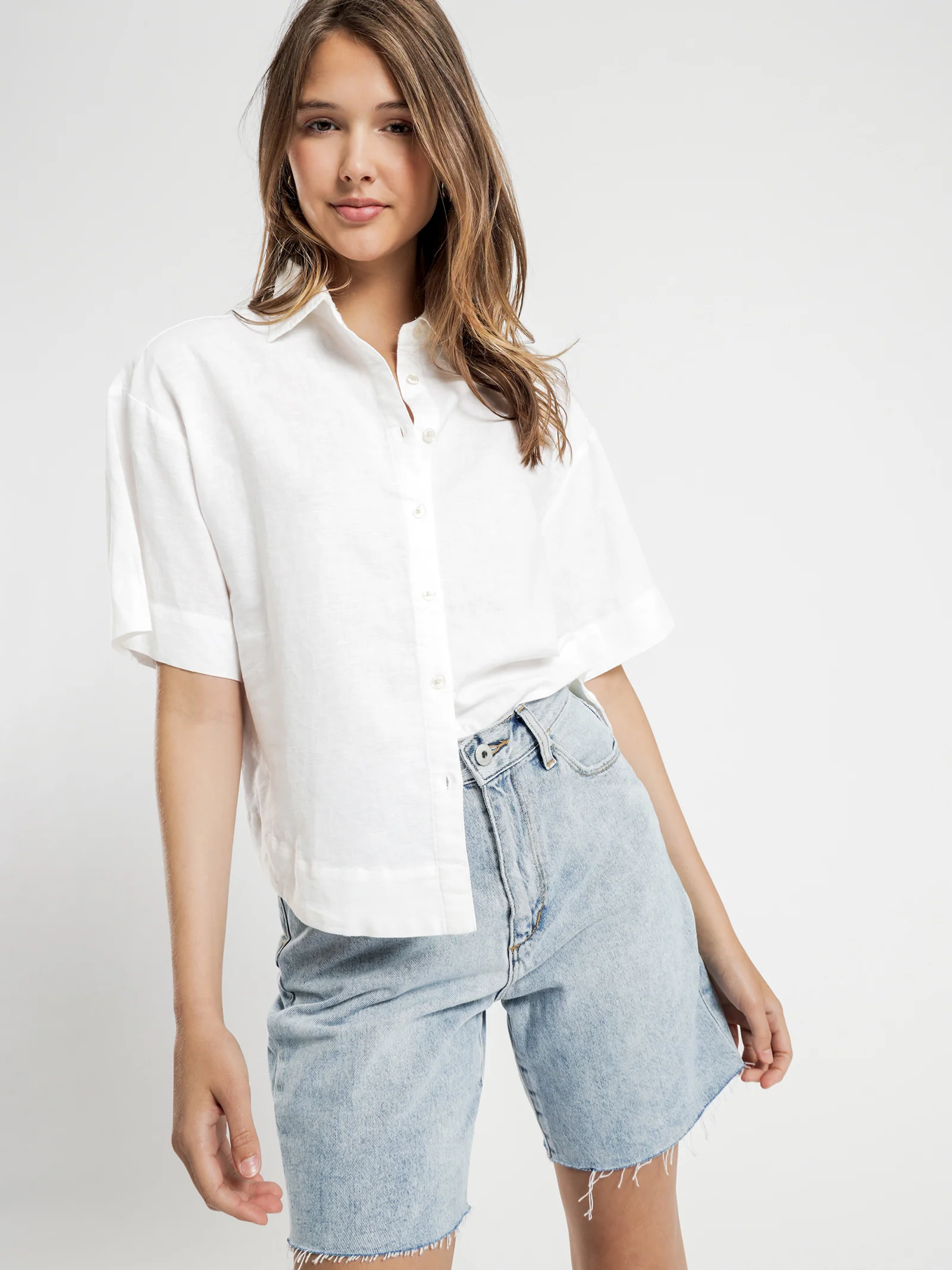 Clement Linen Button Up Shirt