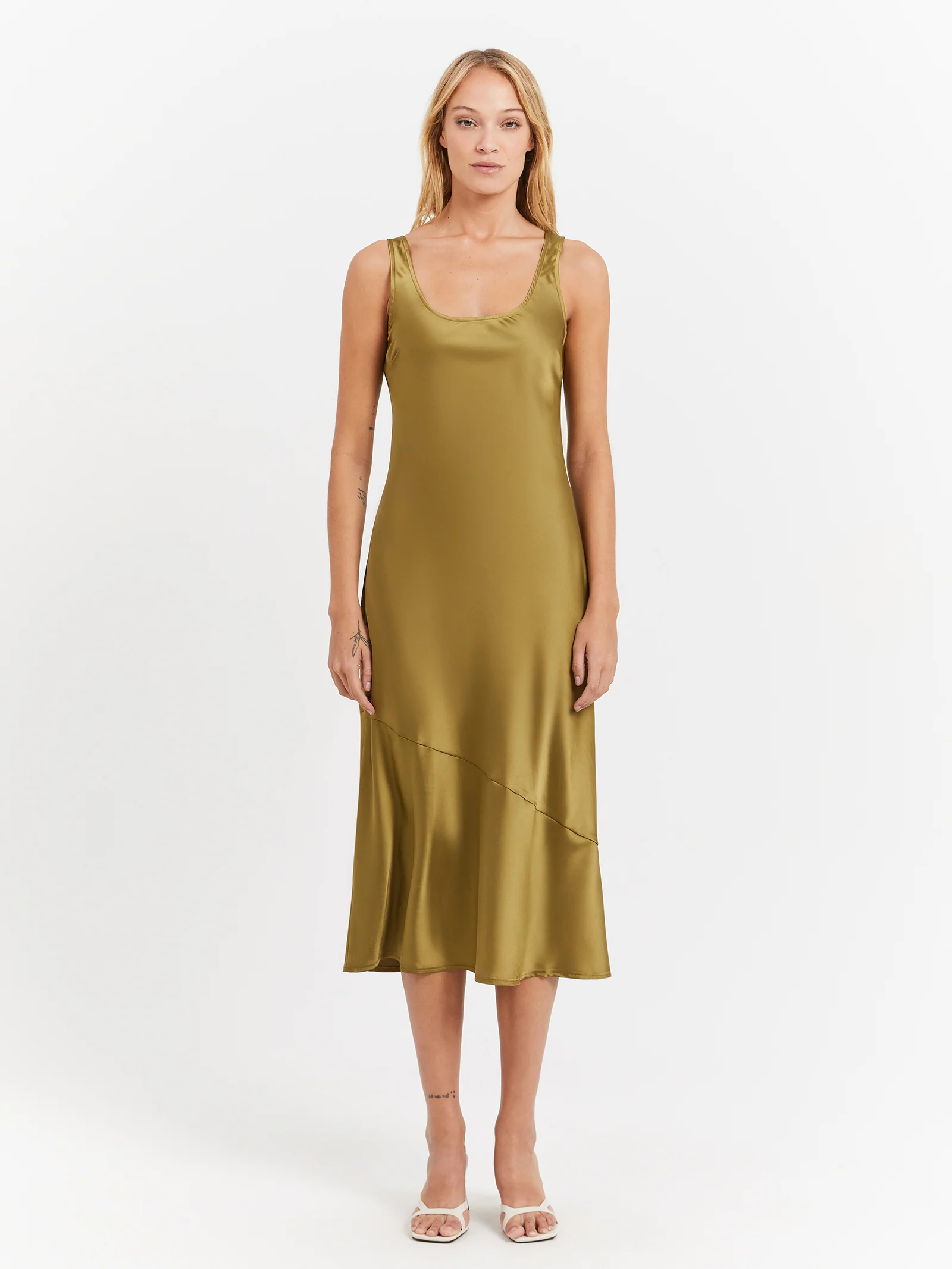 Coral Midi Dress
