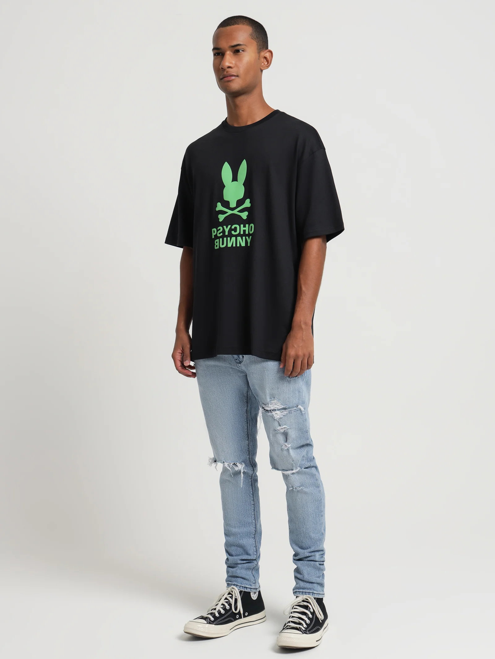 Dropped Skinny Stacked Butter Blues Shred Jeans - Image 5
