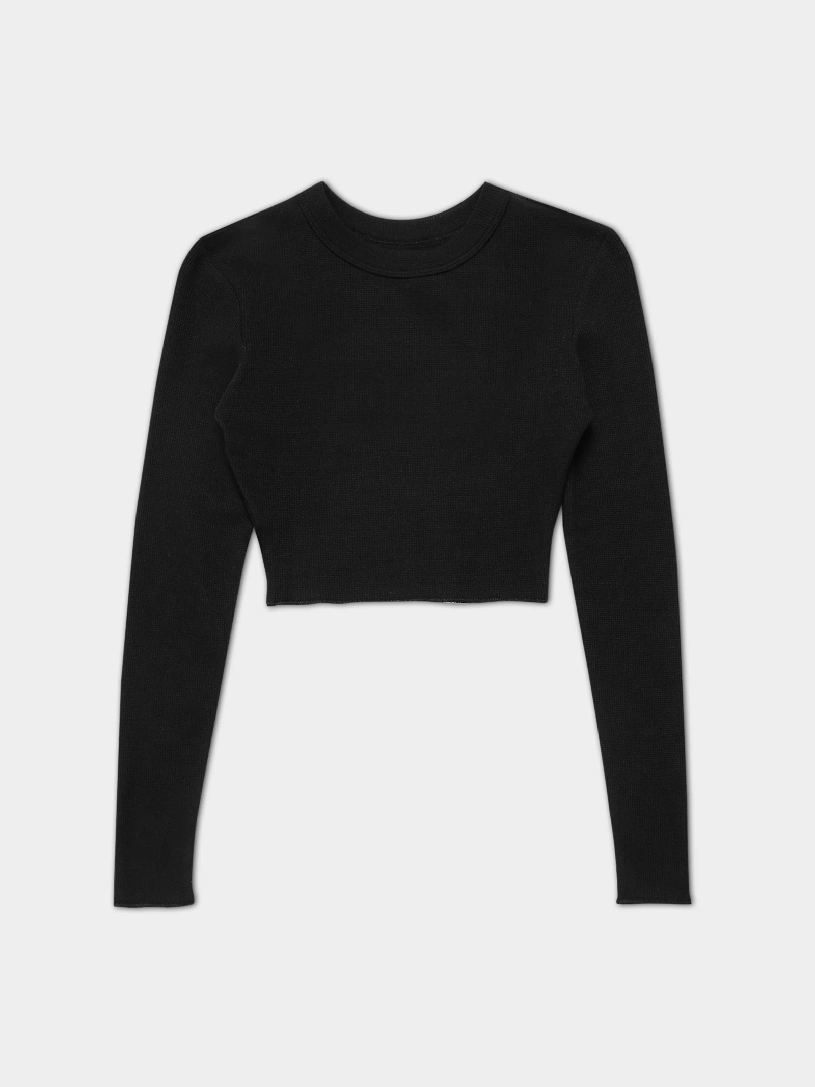 Essentials Long Sleeve Waffle Top