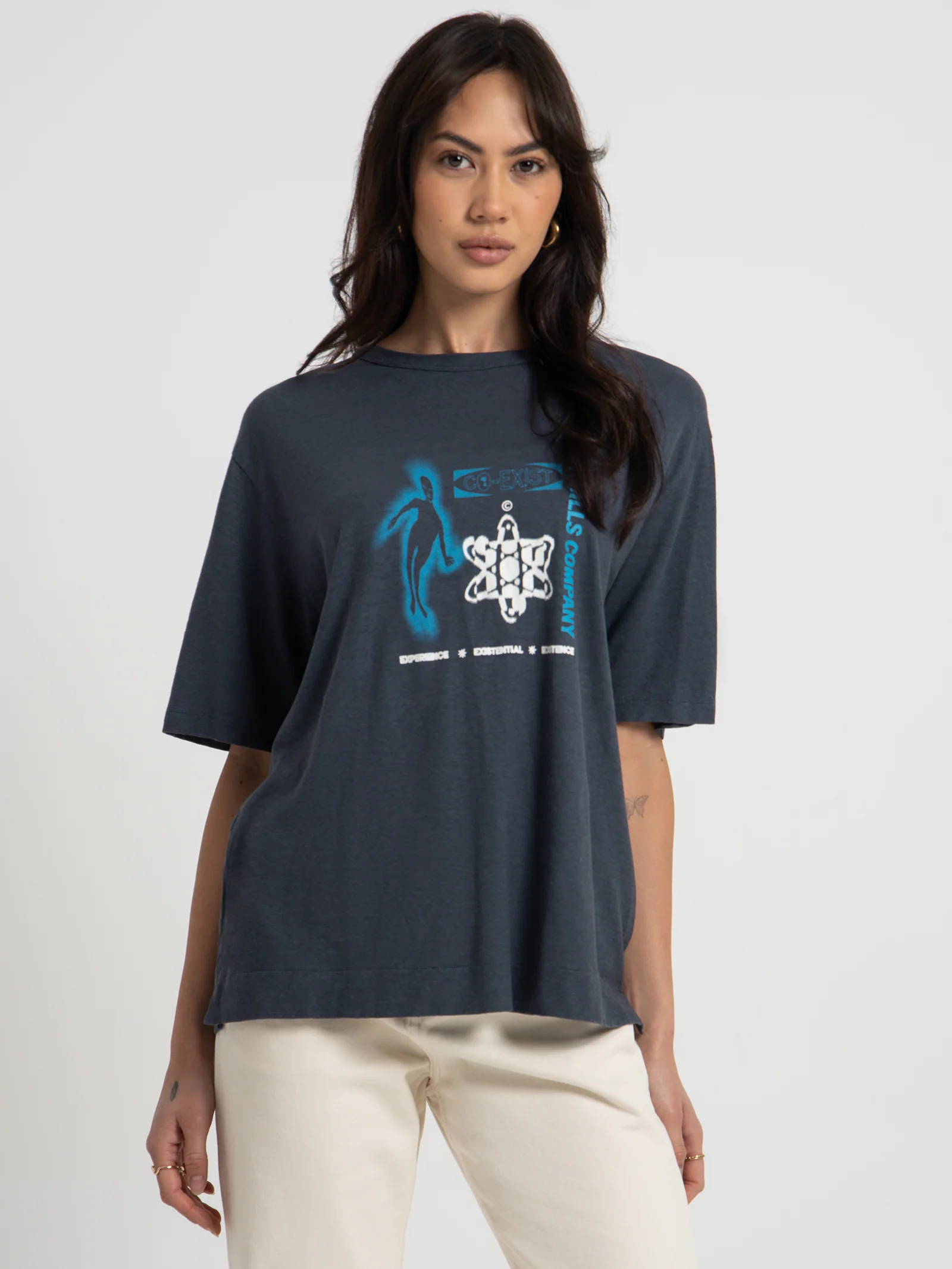 Euphoric Co-Existence Hemp Box Fit T-Shirt
