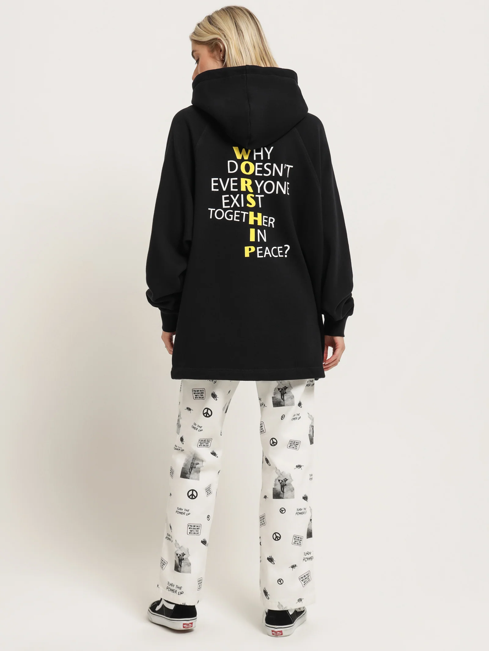 Existence Oversized Raglan Hoodie - Image 6