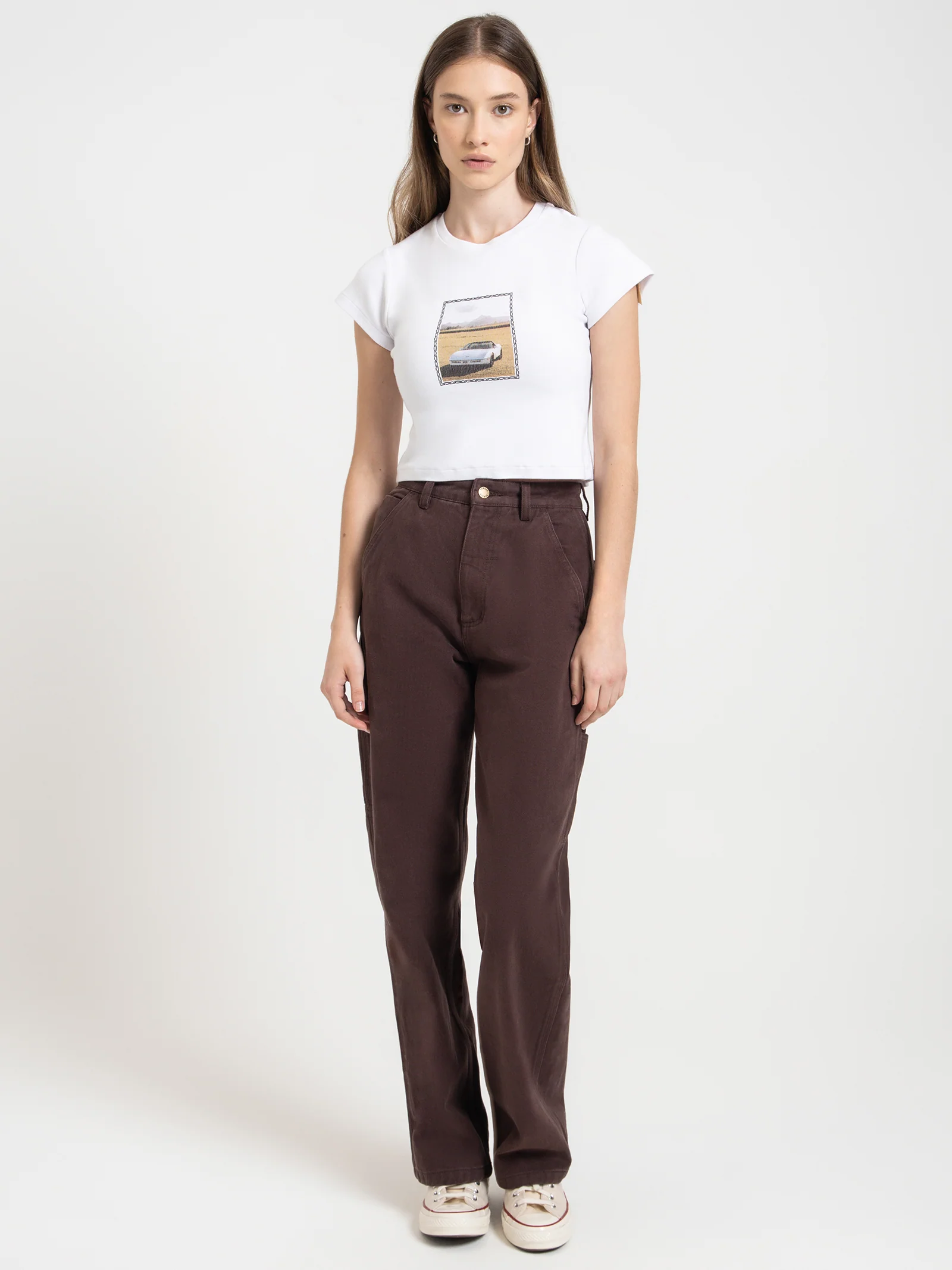 Field Of Speed Cropped Mini T-Shirt