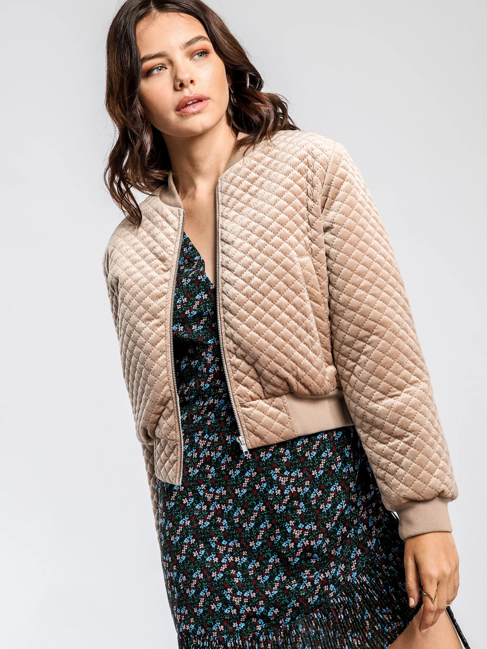 Frankie Velvet Bomber Jacket