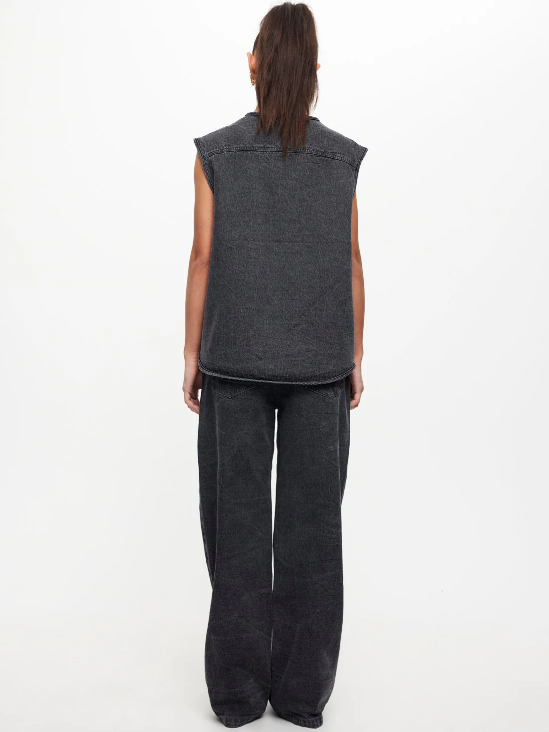 Freedom Oversized Denim Vest - Image 4