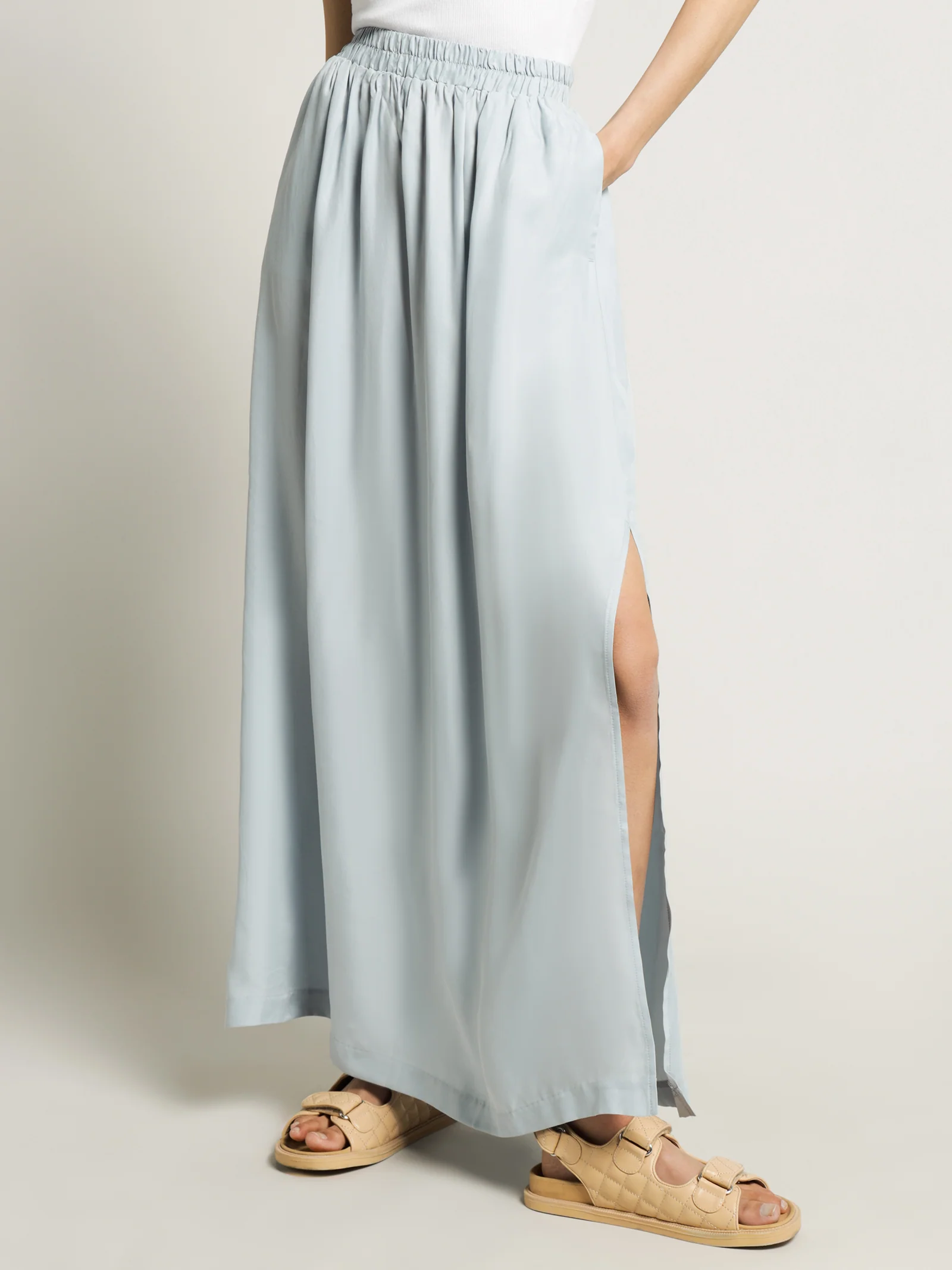 Gia Cupro Maxi Skirt