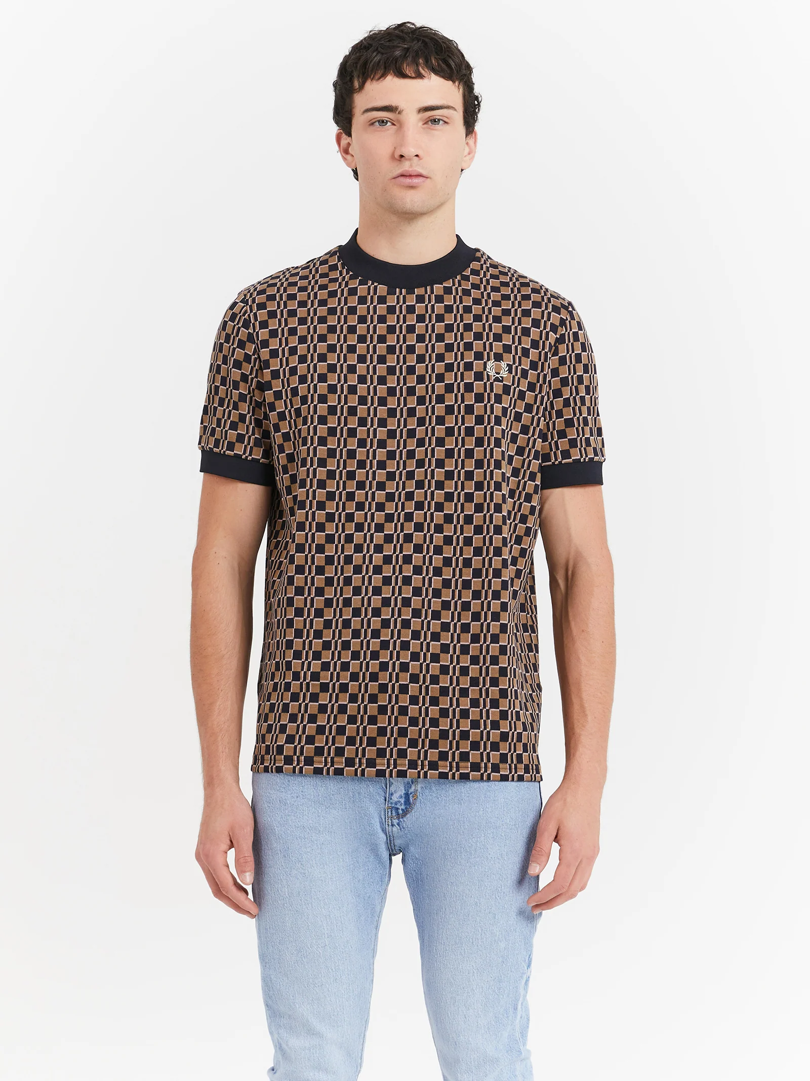 Glitch Checquerboard T-Shirt