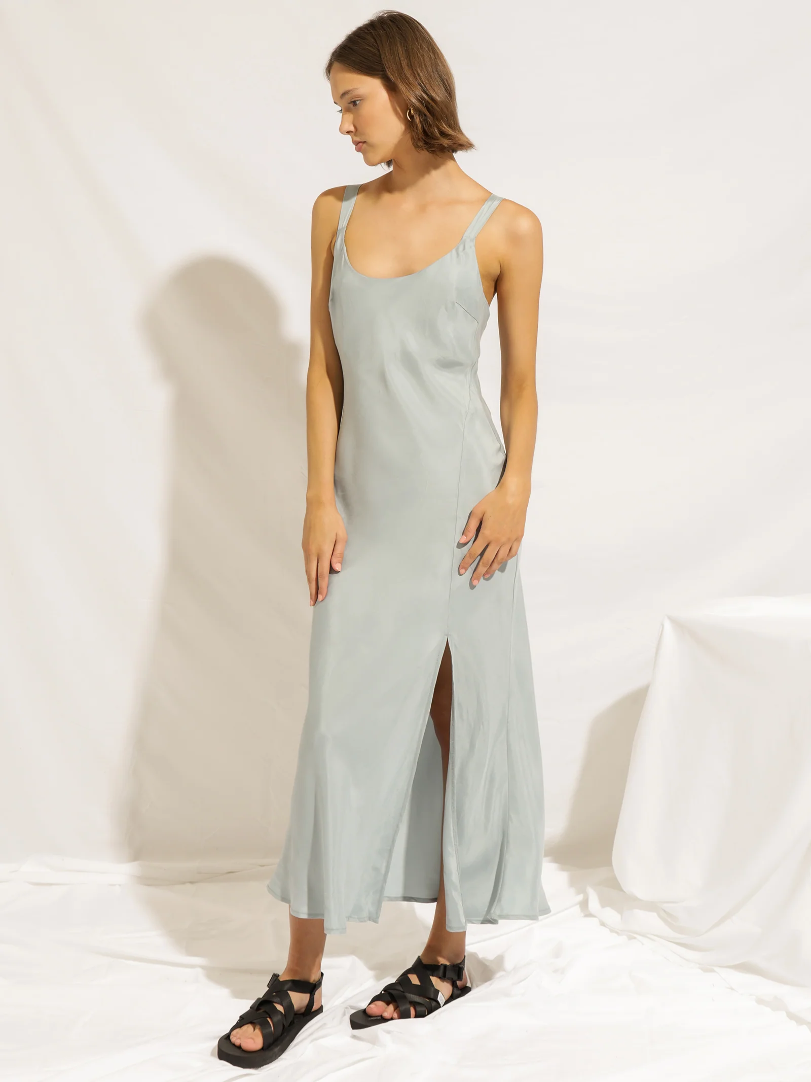 Harlow Cupro Slip Dress