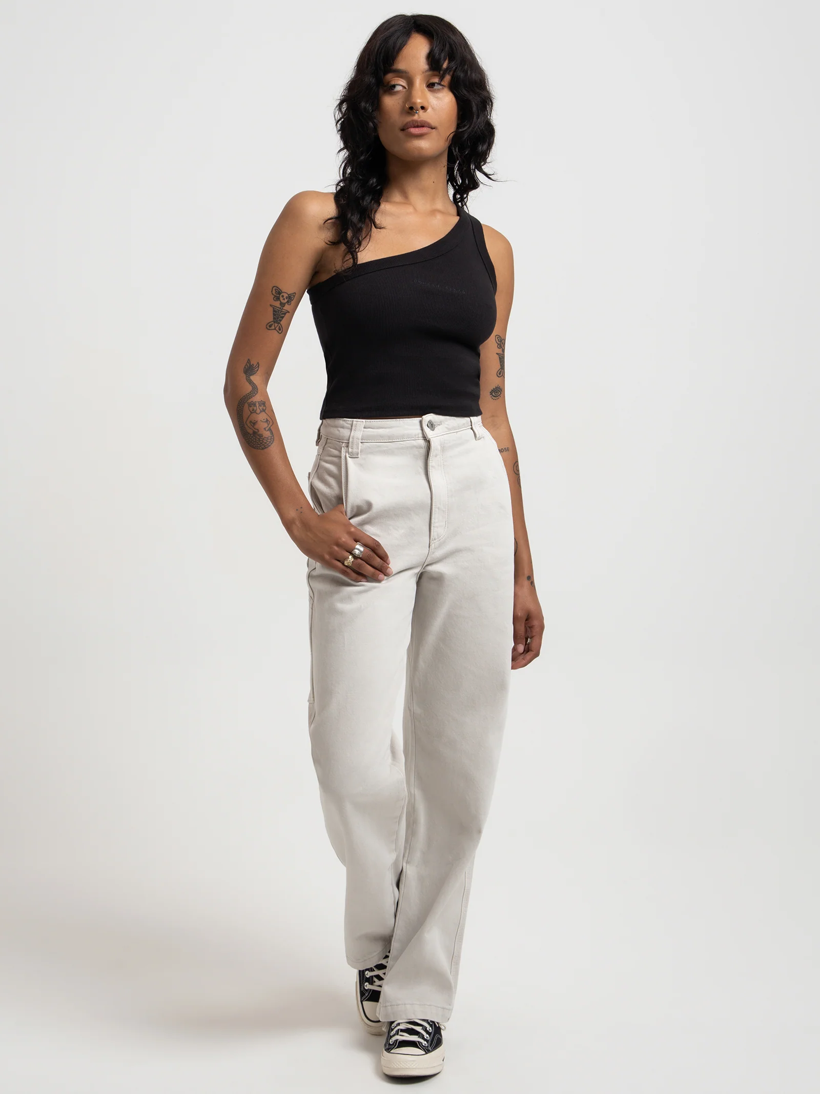 Heather One Shoulder Tank - Image 4