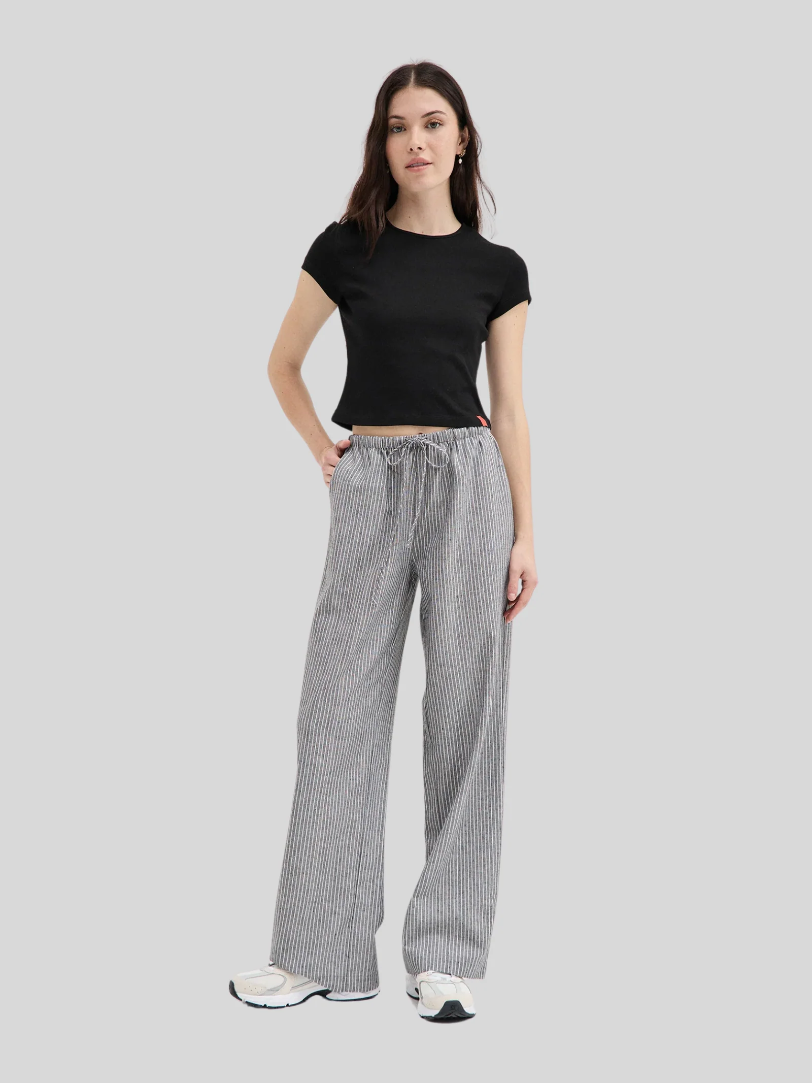 Striped Tie Pants