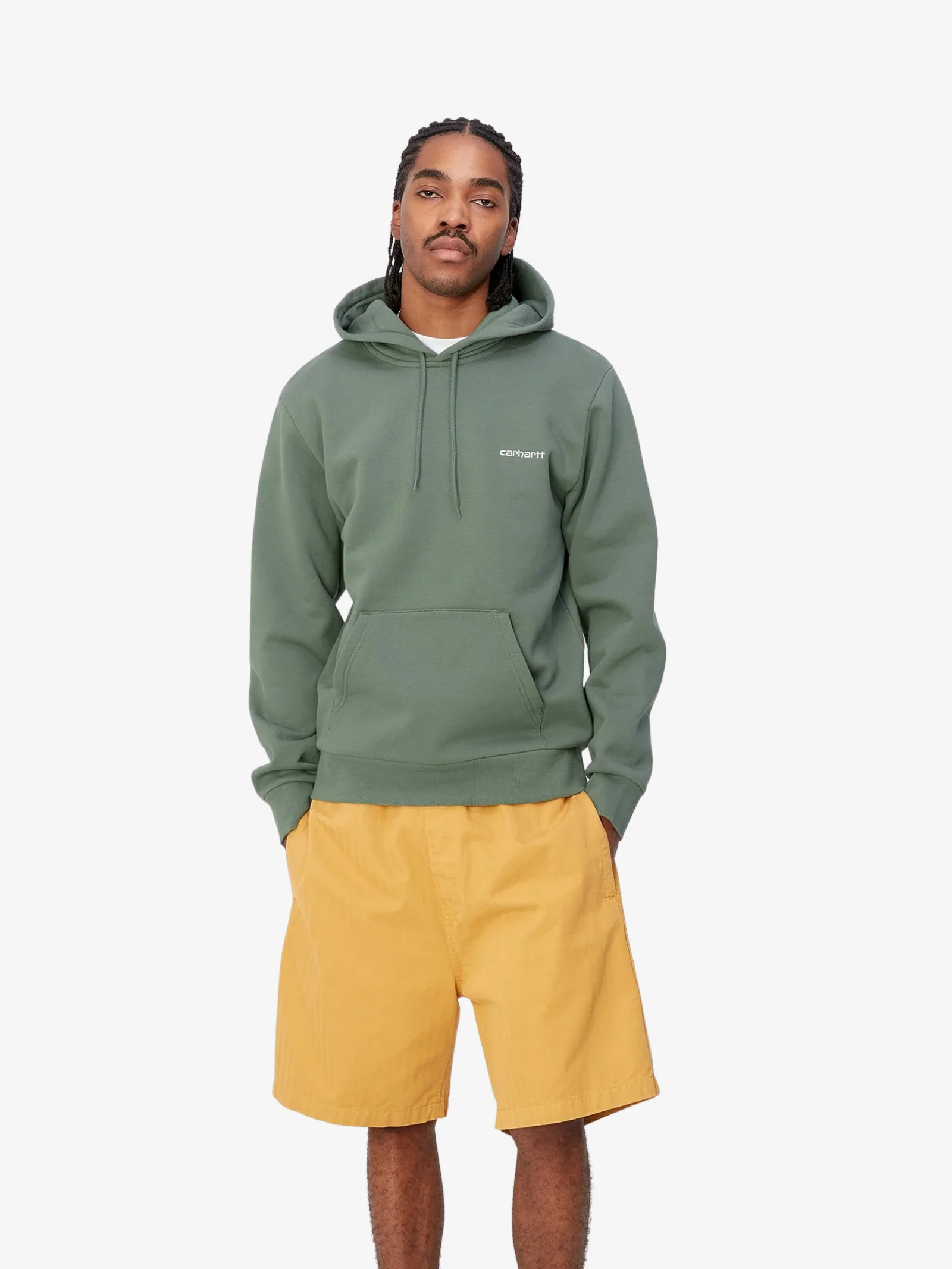 Hooded Script Embroidery Sweat