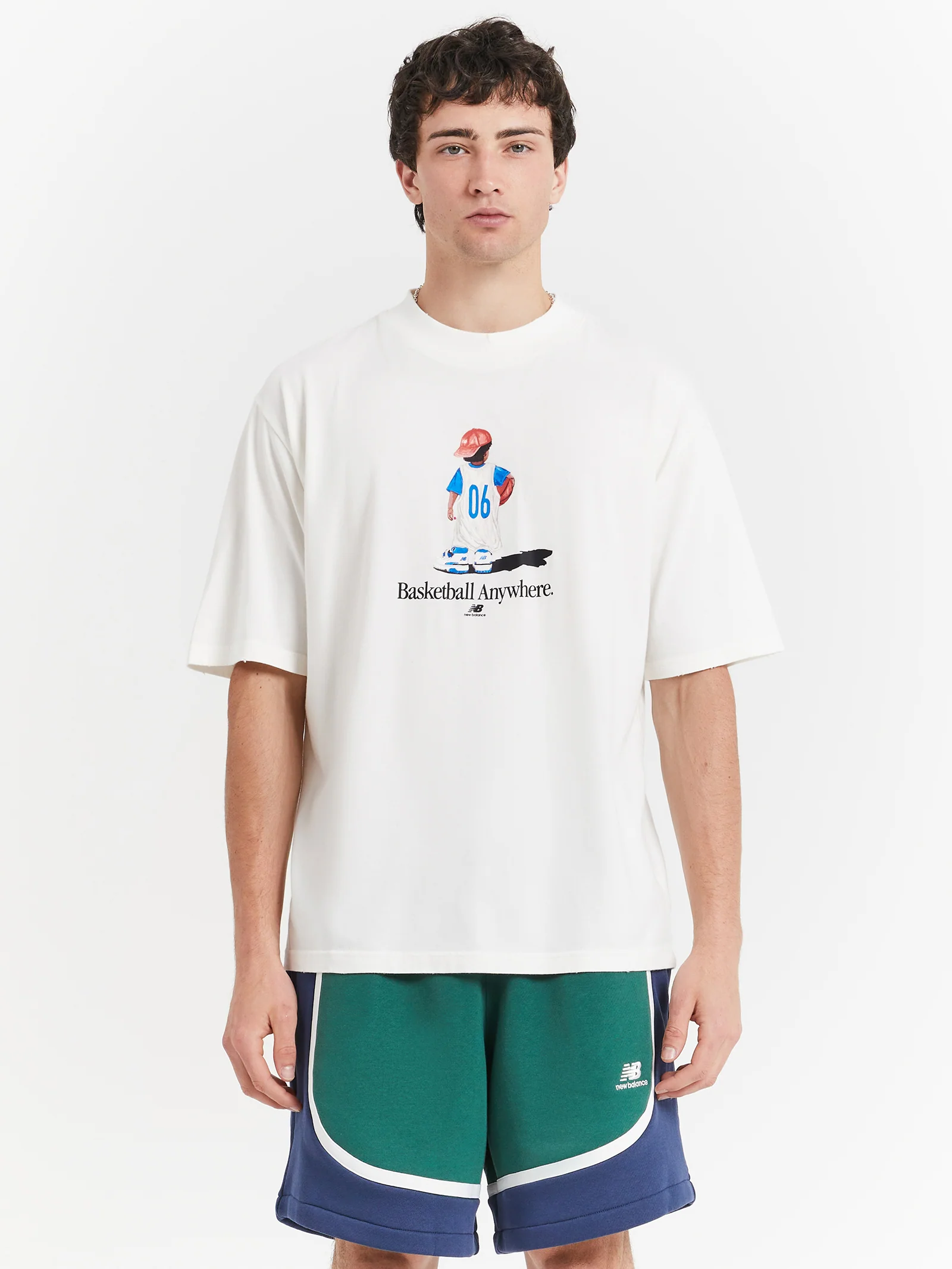 Hoops Graphic Cotton Jersey Short Sleeve T-shirt