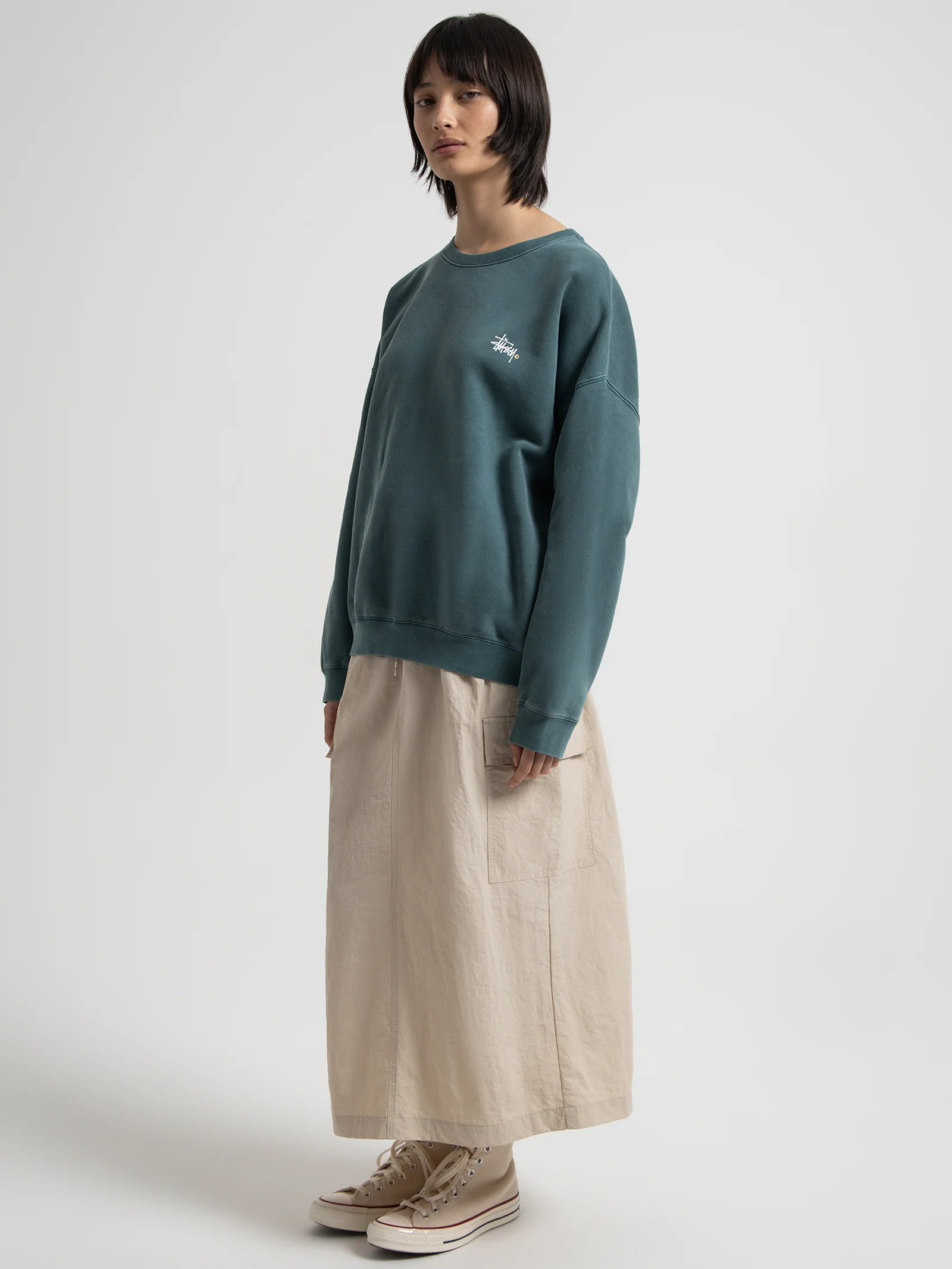 Italic Oversized Crew Sweater - Image 3