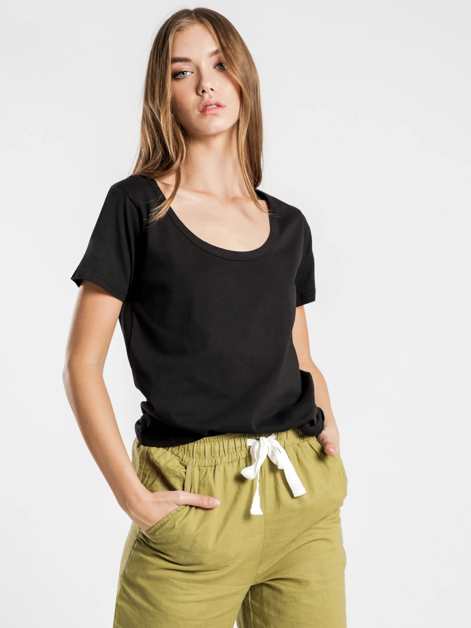 Jamie Basic Scoop T-Shirt