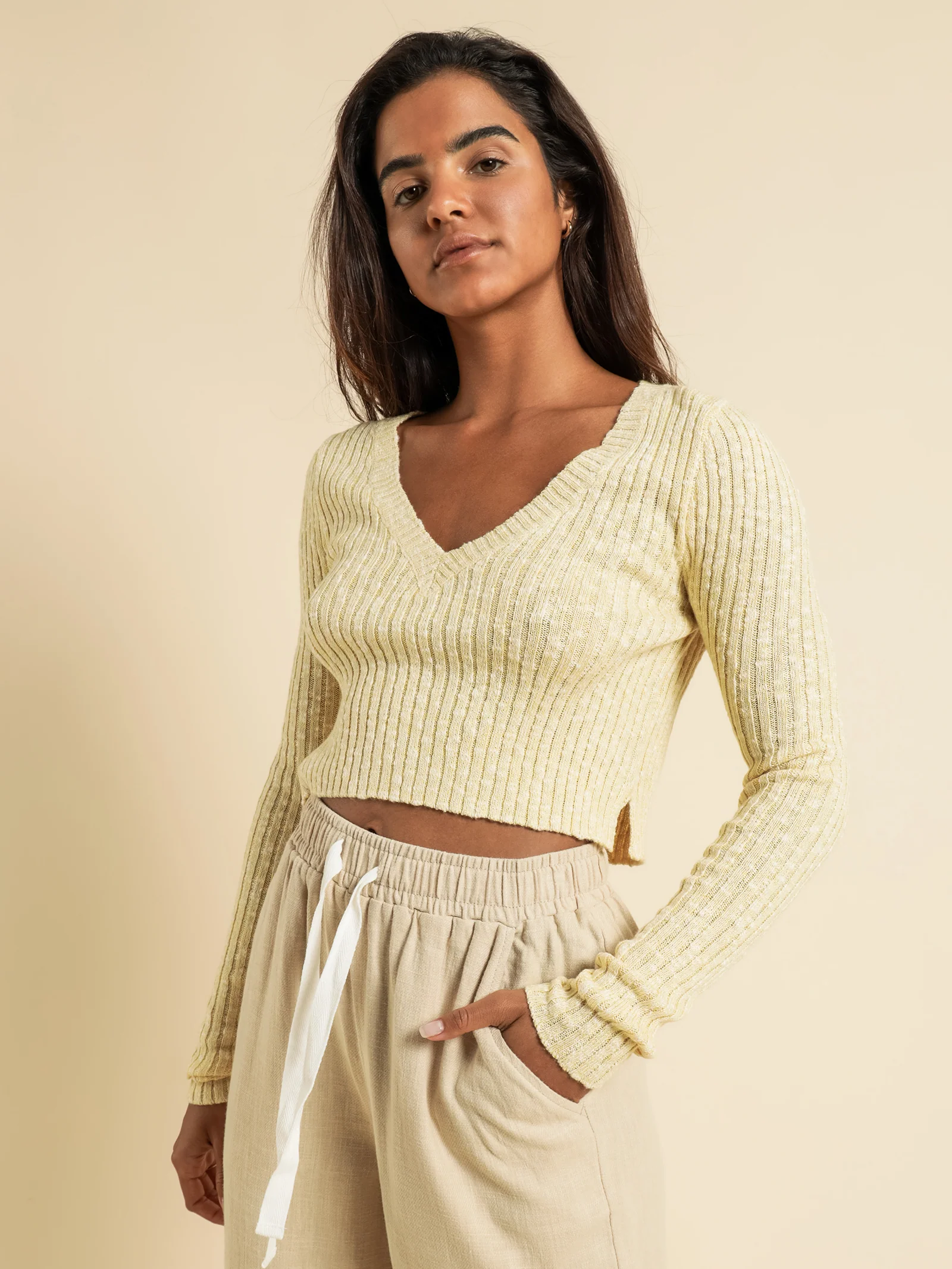 Jamie V Neck Knit