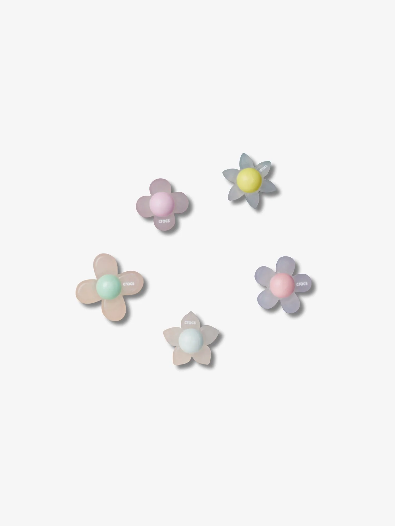 Iridescent Flowers Colorful Center 5 Pack