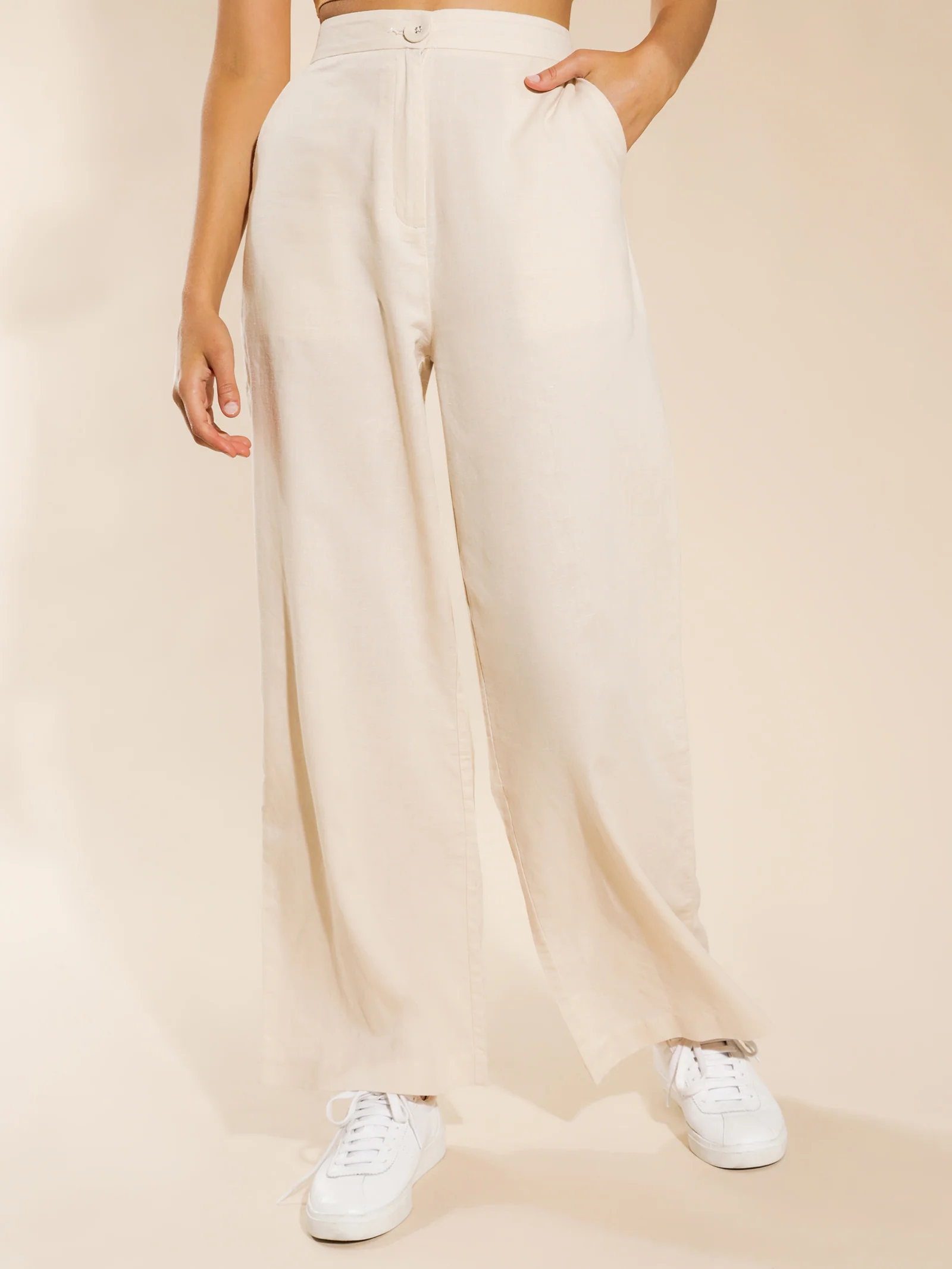Kora Wide Linen Pants