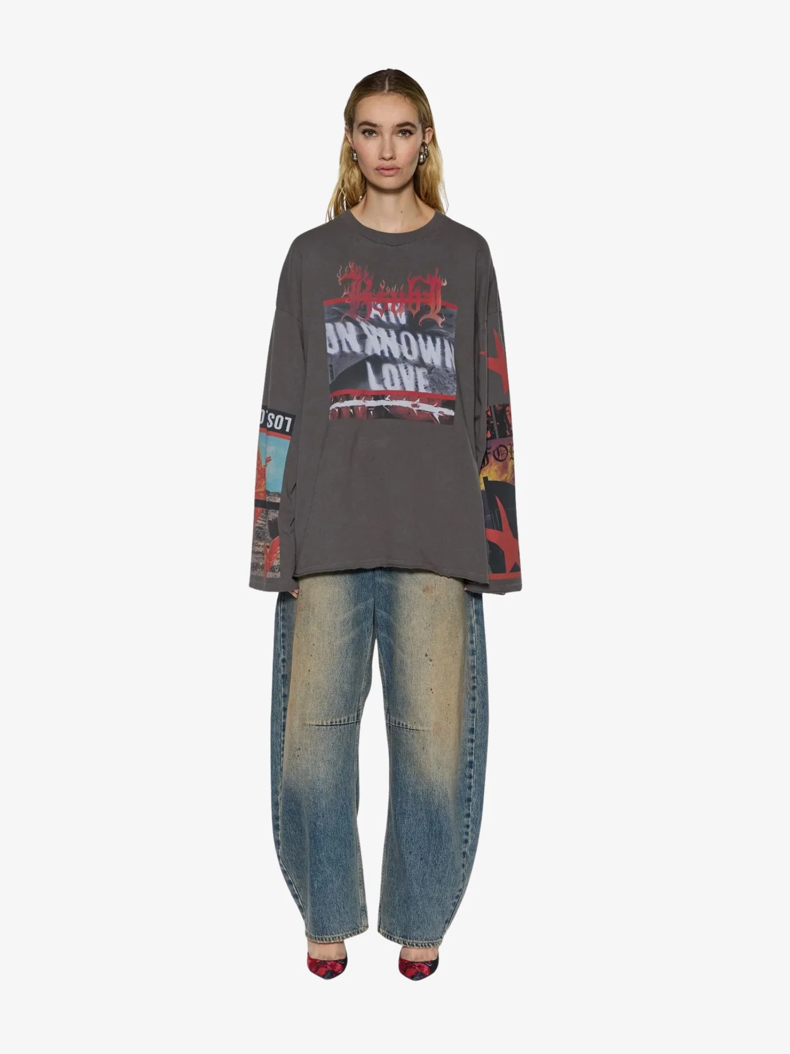Altar Long Sleeve Boyfriend Tee