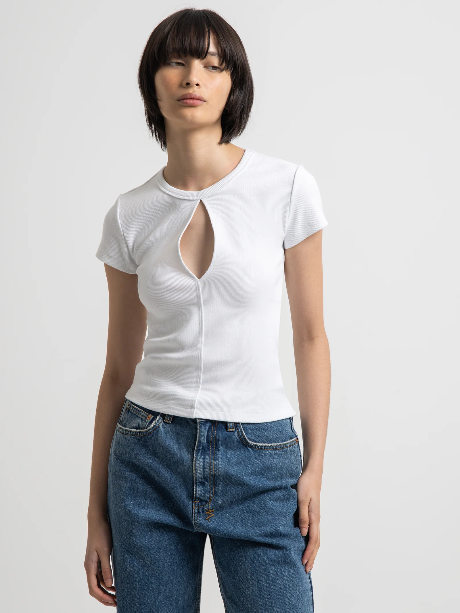 Kut Out Short Sleeve T-Shirt