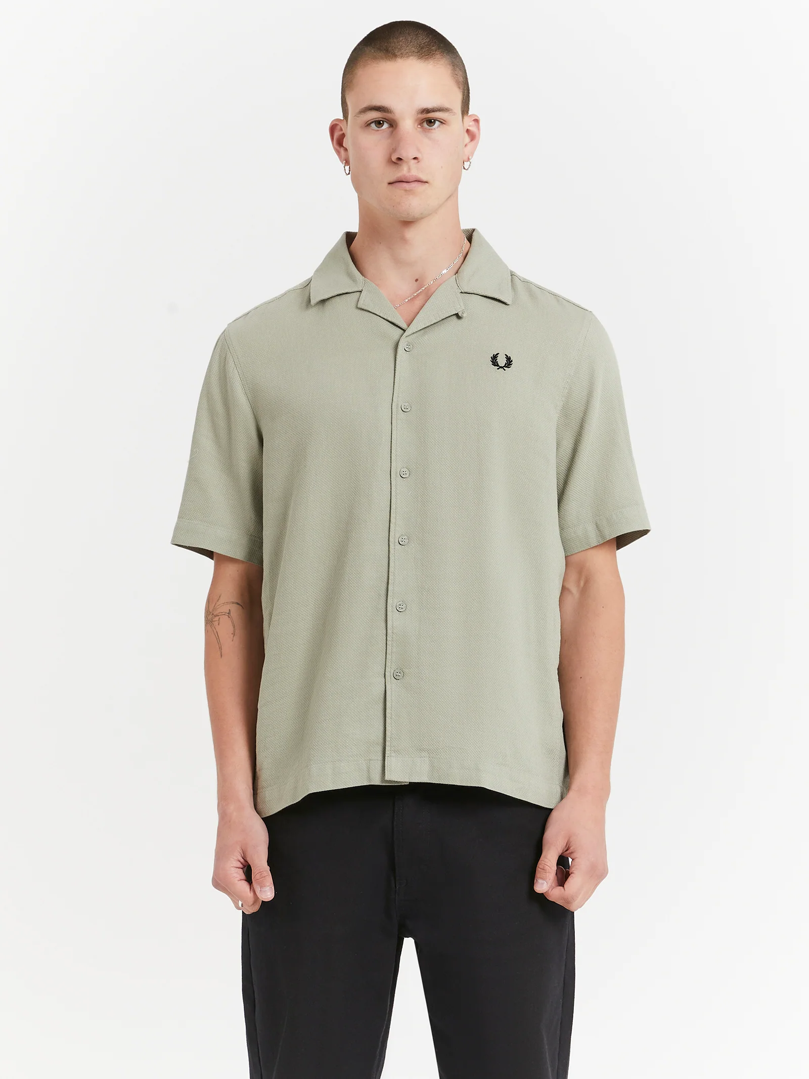 Linen Revere Collar Shirt