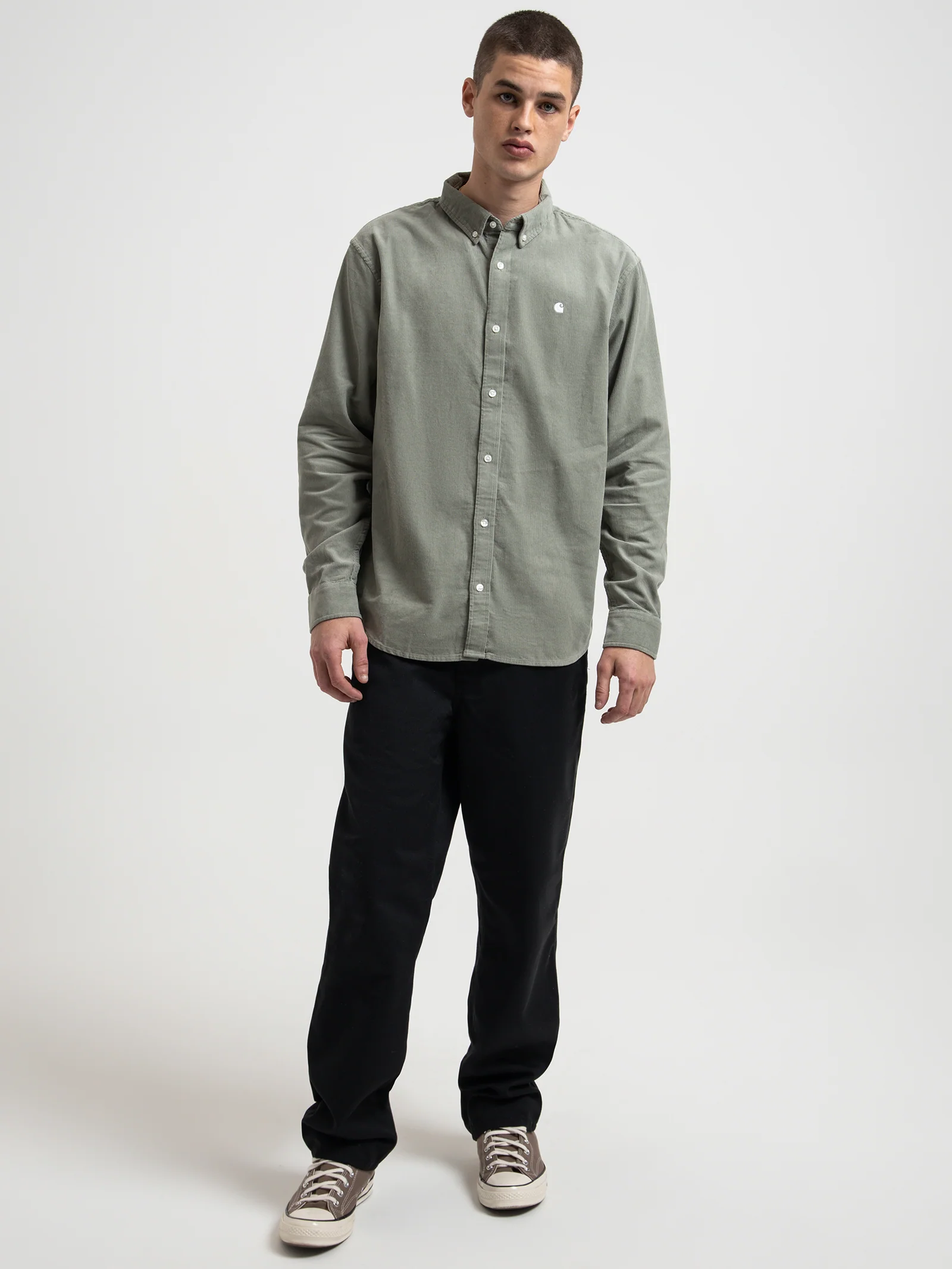 Long Sleeve Madison Fine Cord Shirt - Image 2