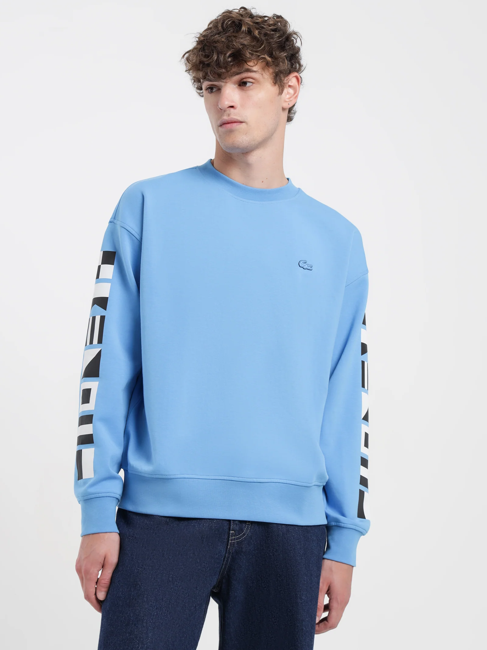 Loose-Fit Reflective Print Active Sailing Crew