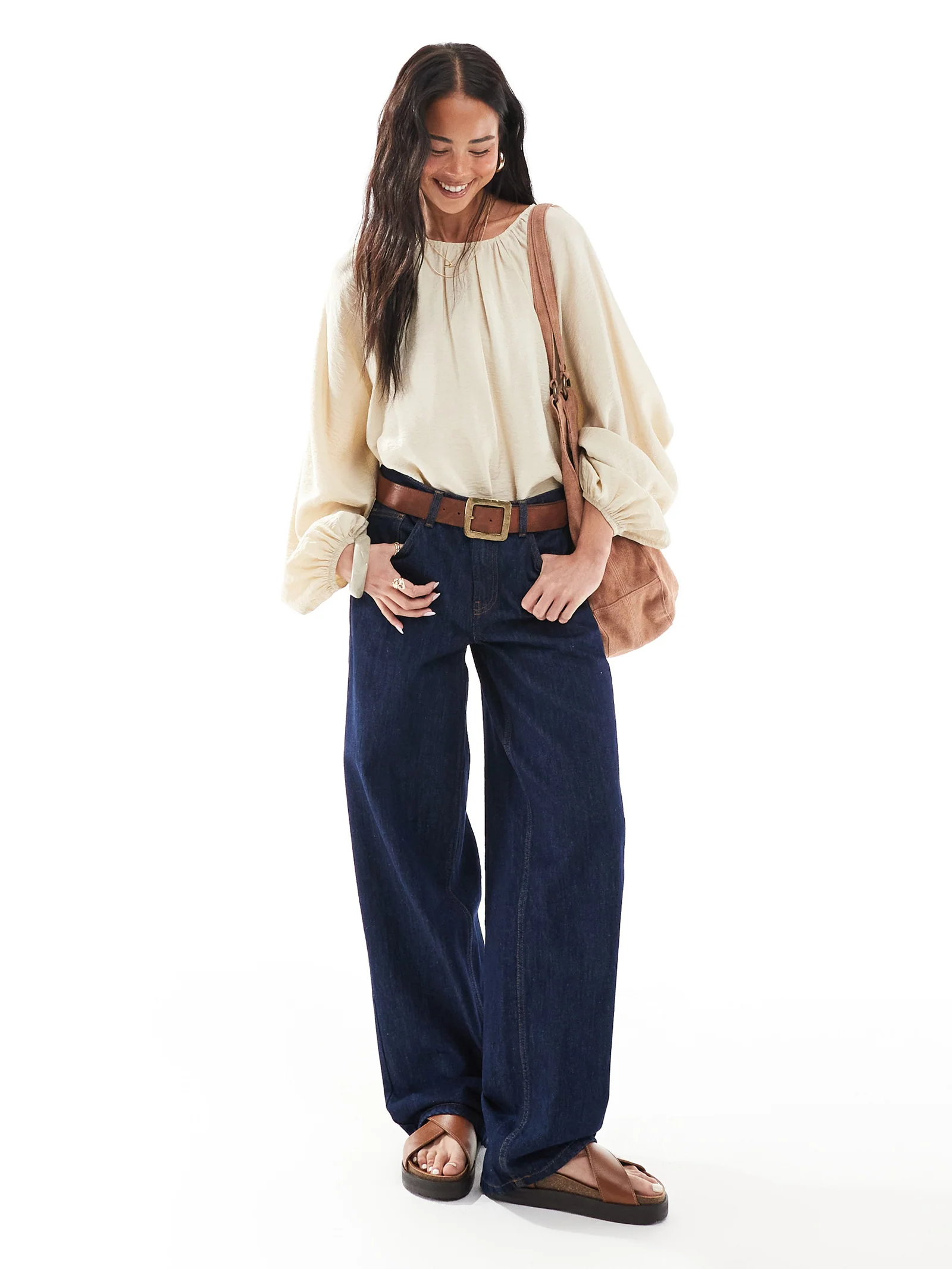 Low Rise Cinch Back Jeans